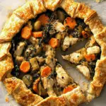 Chicken Potpie Galette with Cheddar-Thyme Crust