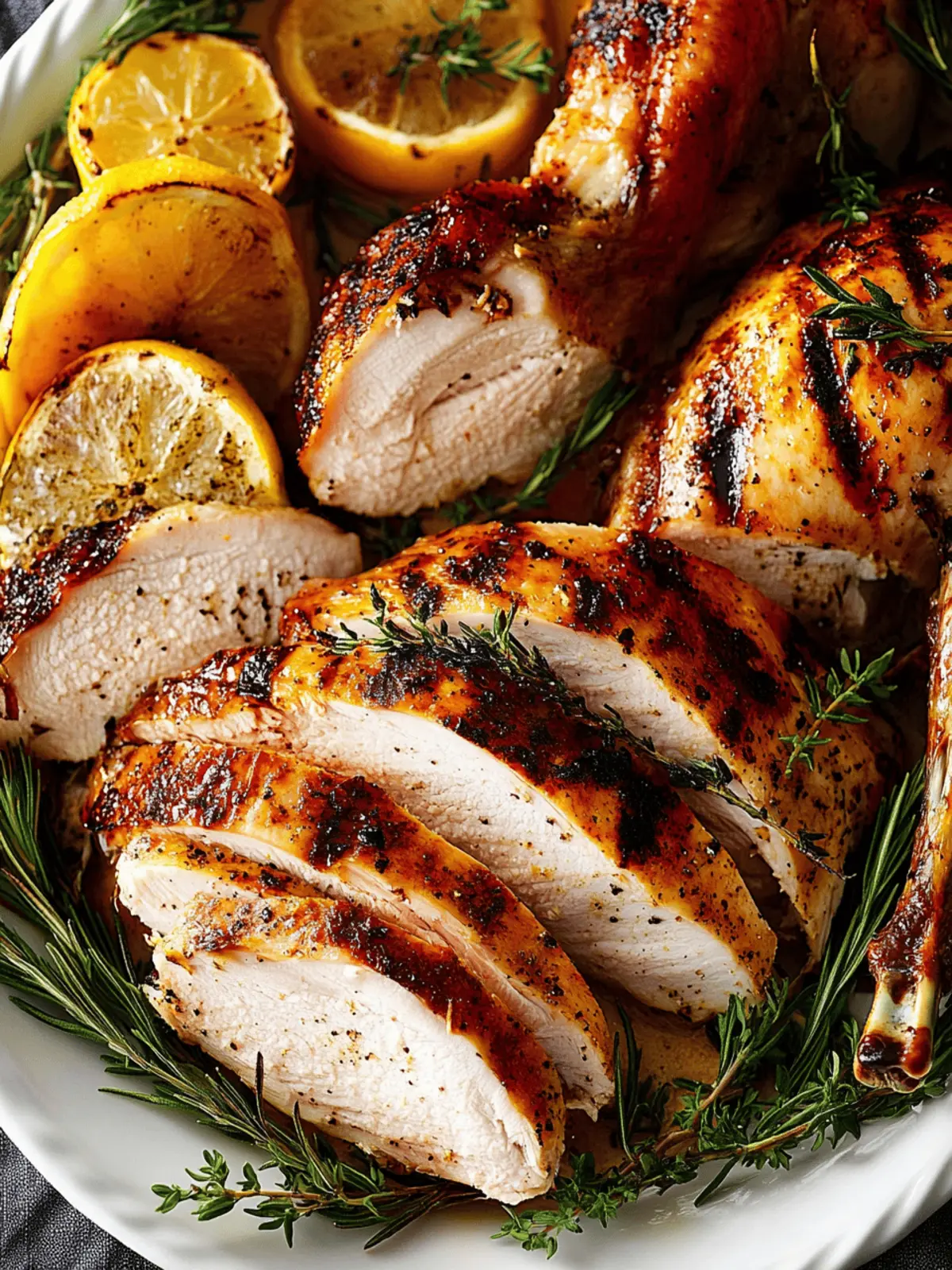 Grilled Turkey Bliss: Juicy Flavor for Your Holiday Feast 2 Grilled Turkey