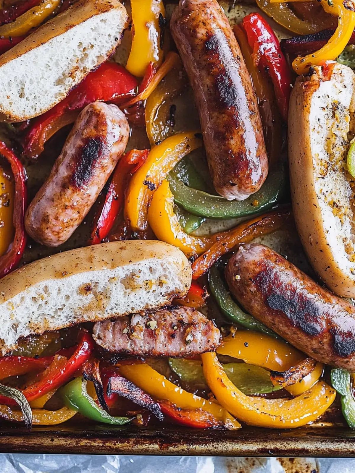 Sheet Pan Peppers and Brats