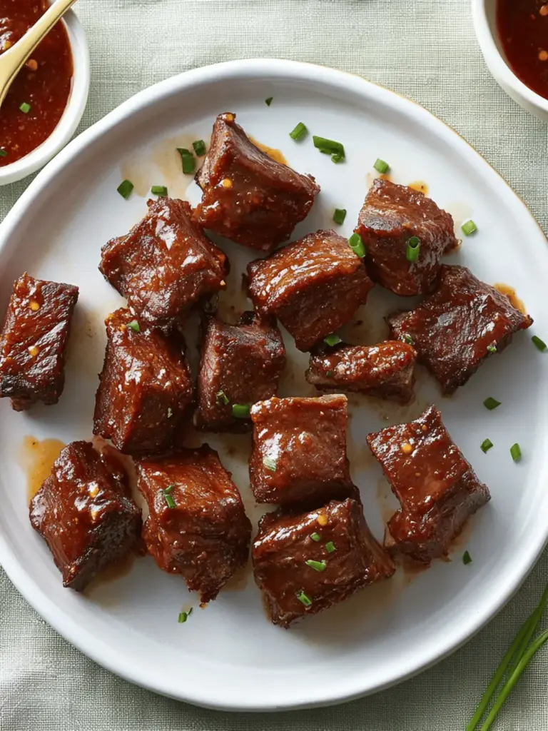 Bite-Size Sweet and Spicy Beef Ribs