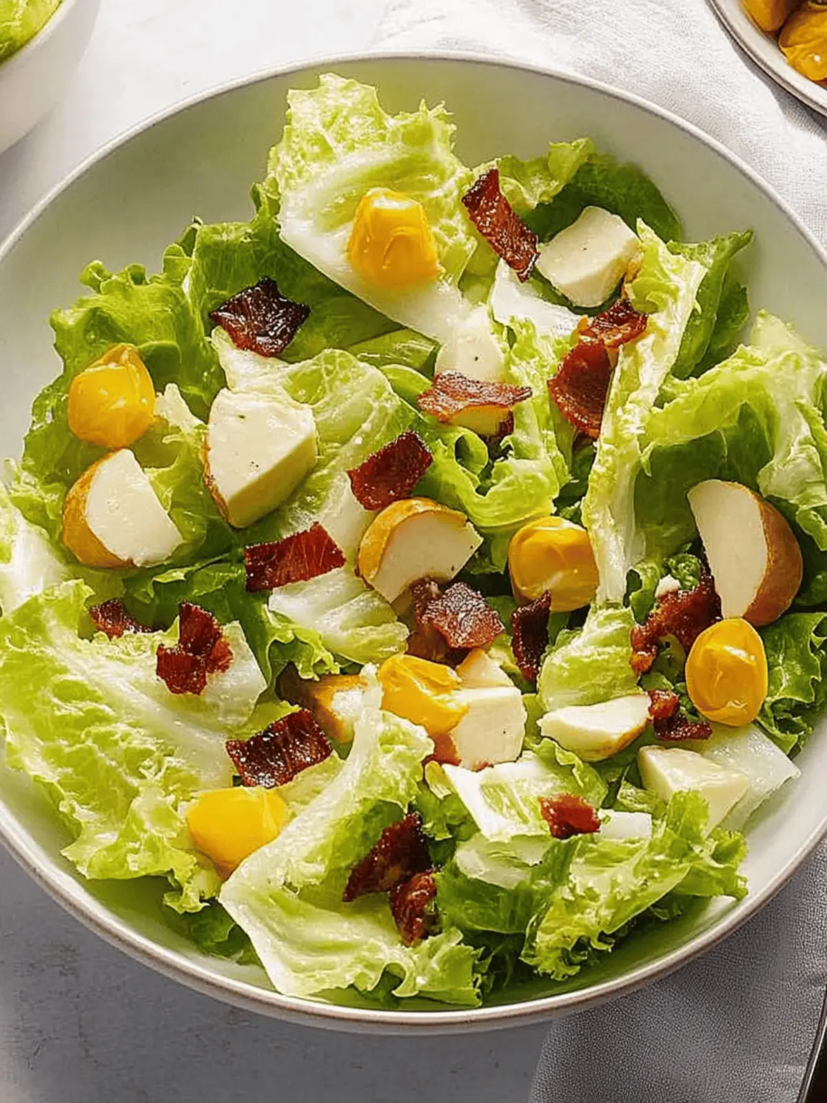 Warm Wilted Lettuce Salad with Bacon Dressing Delight 2 Wilted Lettuce Salad