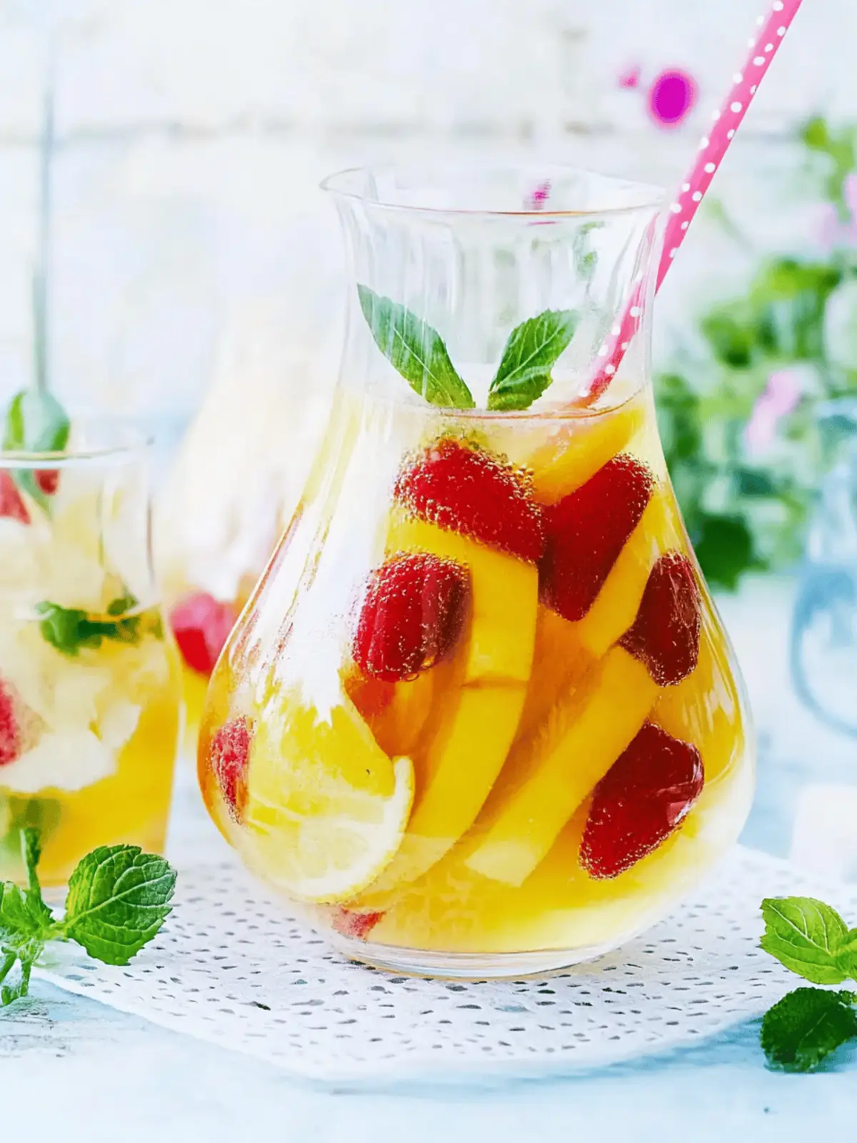 White summer sangria