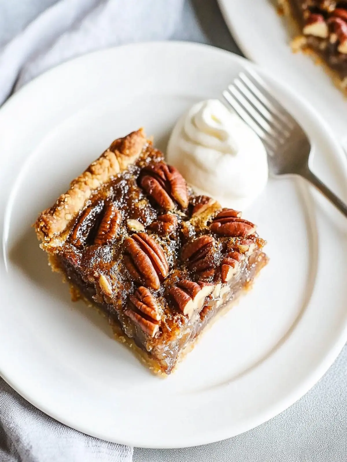 Transform Your Dessert Game: Pecan Pie Bars With an Easy Press-in Crust and No Corn Syrup 4 Pecan Pie Bars With an Easy Press-in Crust and No Corn Syrup!