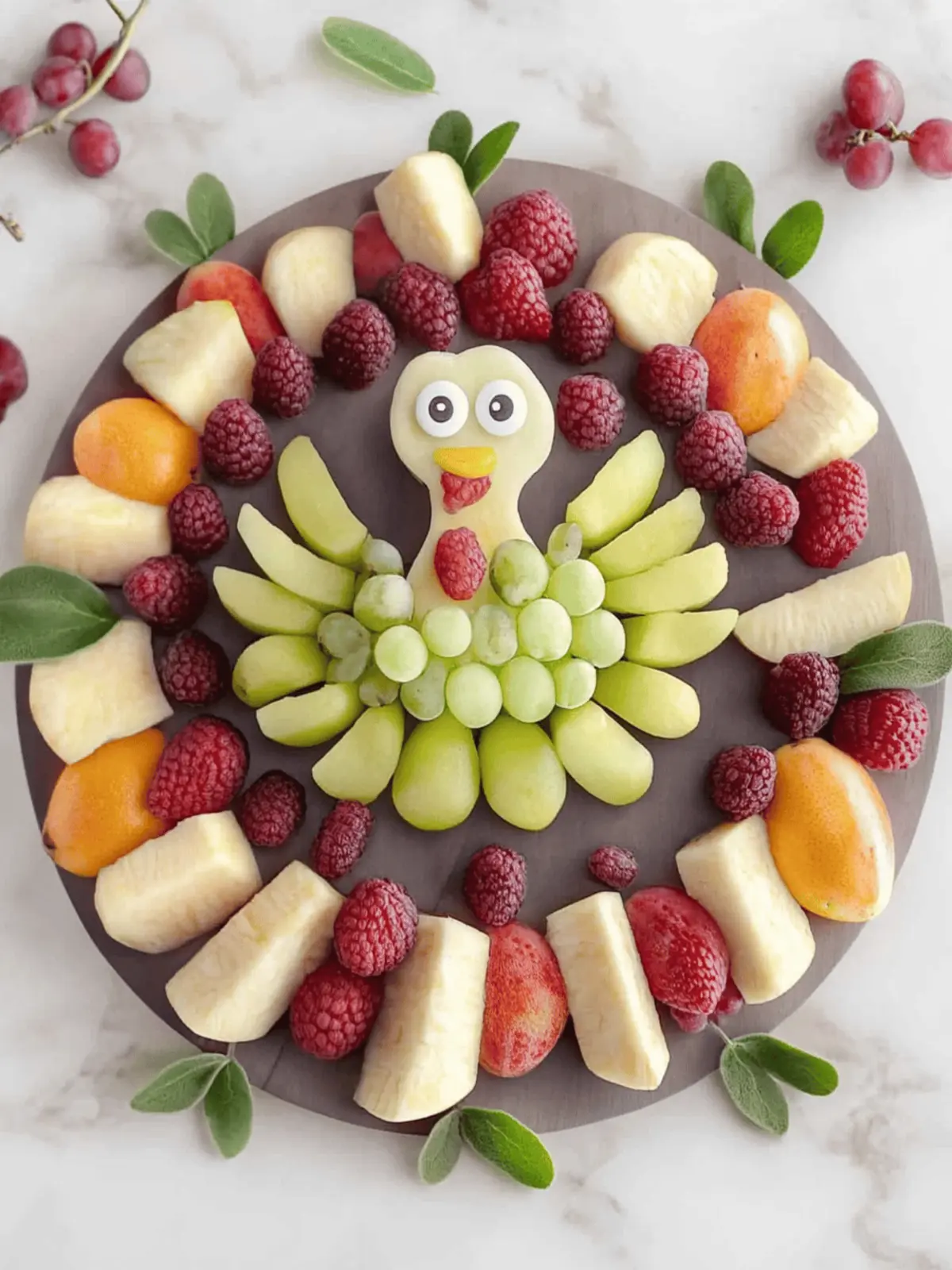 This Turkey Fruit Board Is a Fun Thanksgiving Food For Kids!