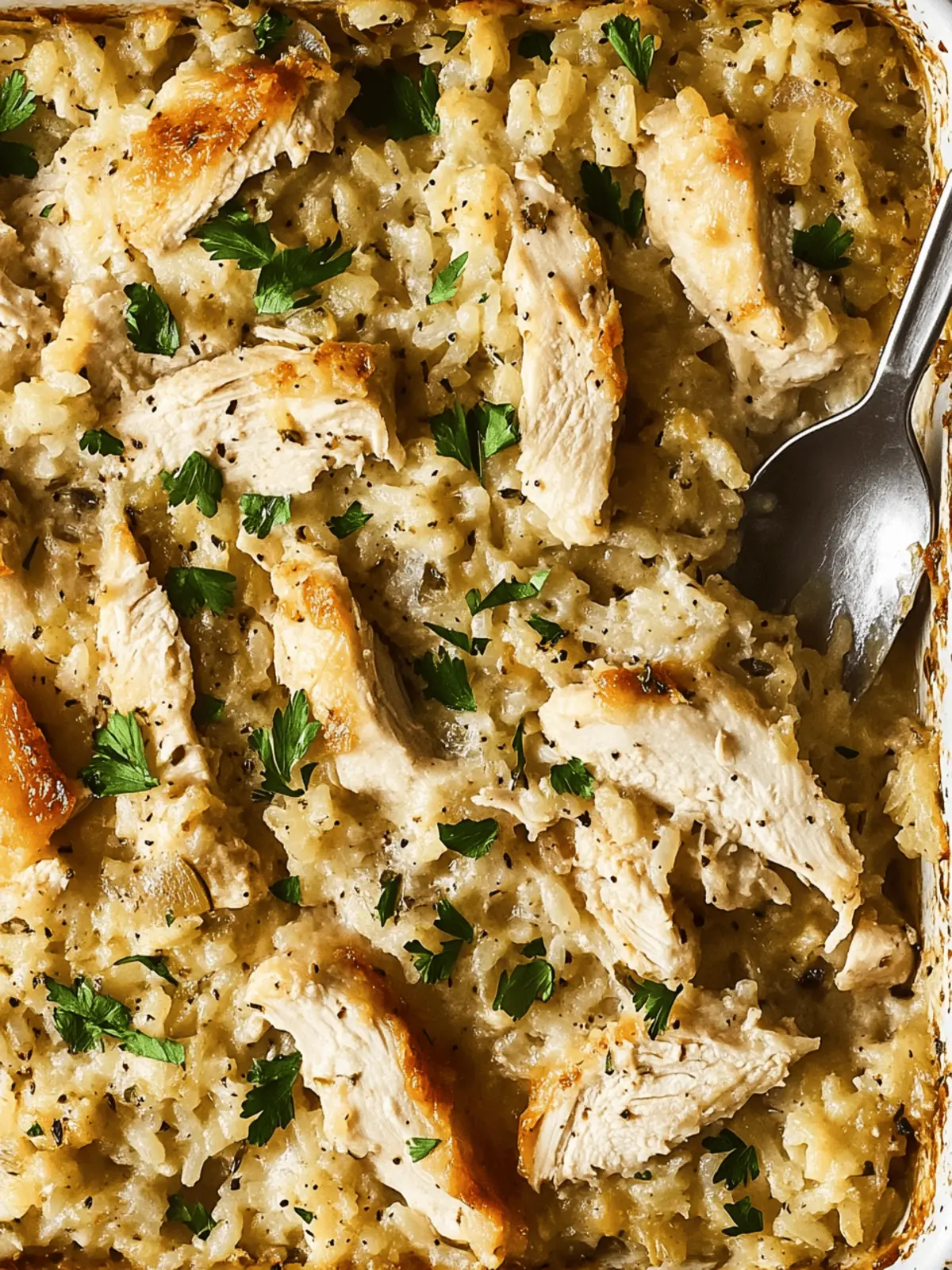 Comforting Chicken & Rice Casserole for Busy Nights 2 Chicken & Rice Casserole