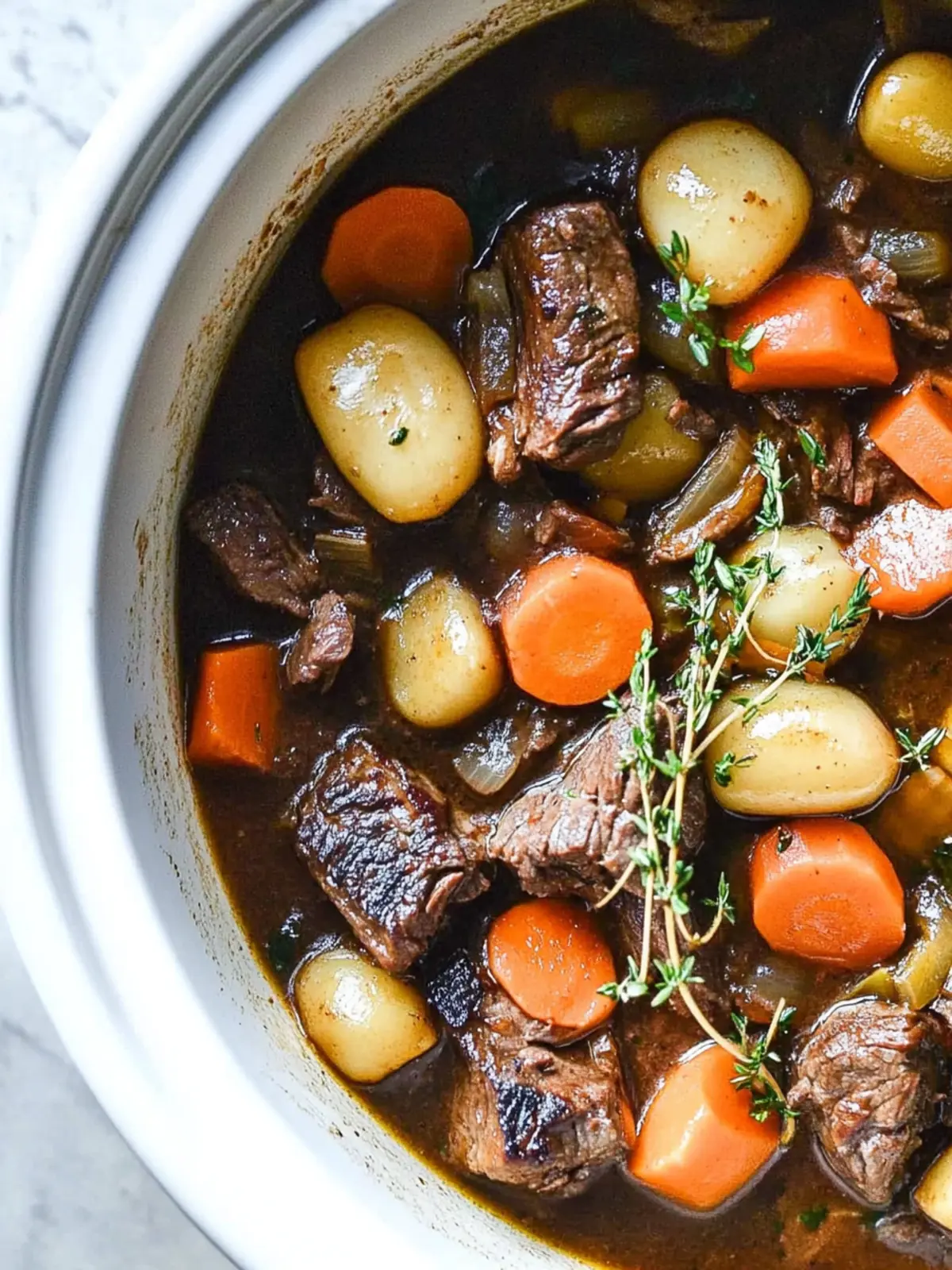 Crock Pot Beef Bourguignon