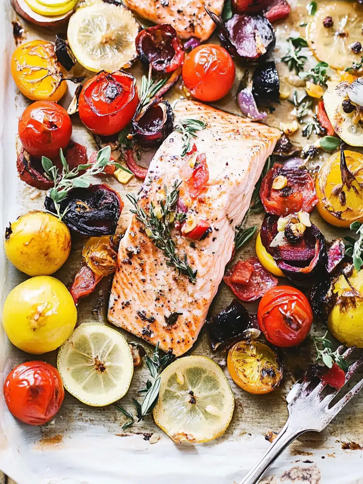 Mediterranean Sheet Pan Salmon