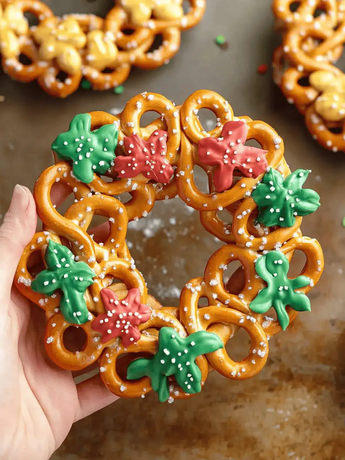 Pretzel Wreaths