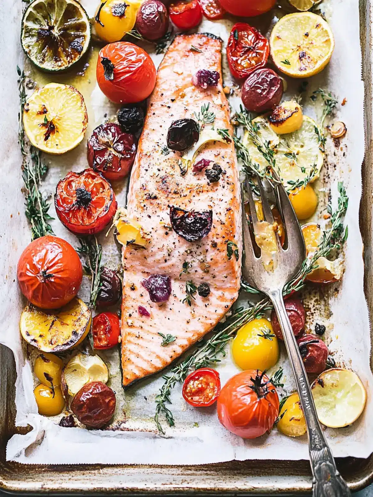 Mediterranean Sheet Pan Salmon