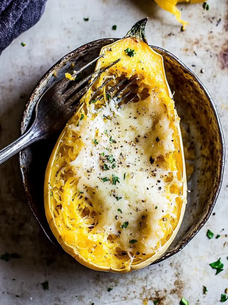 Cacio e Pepe Spaghetti Squash