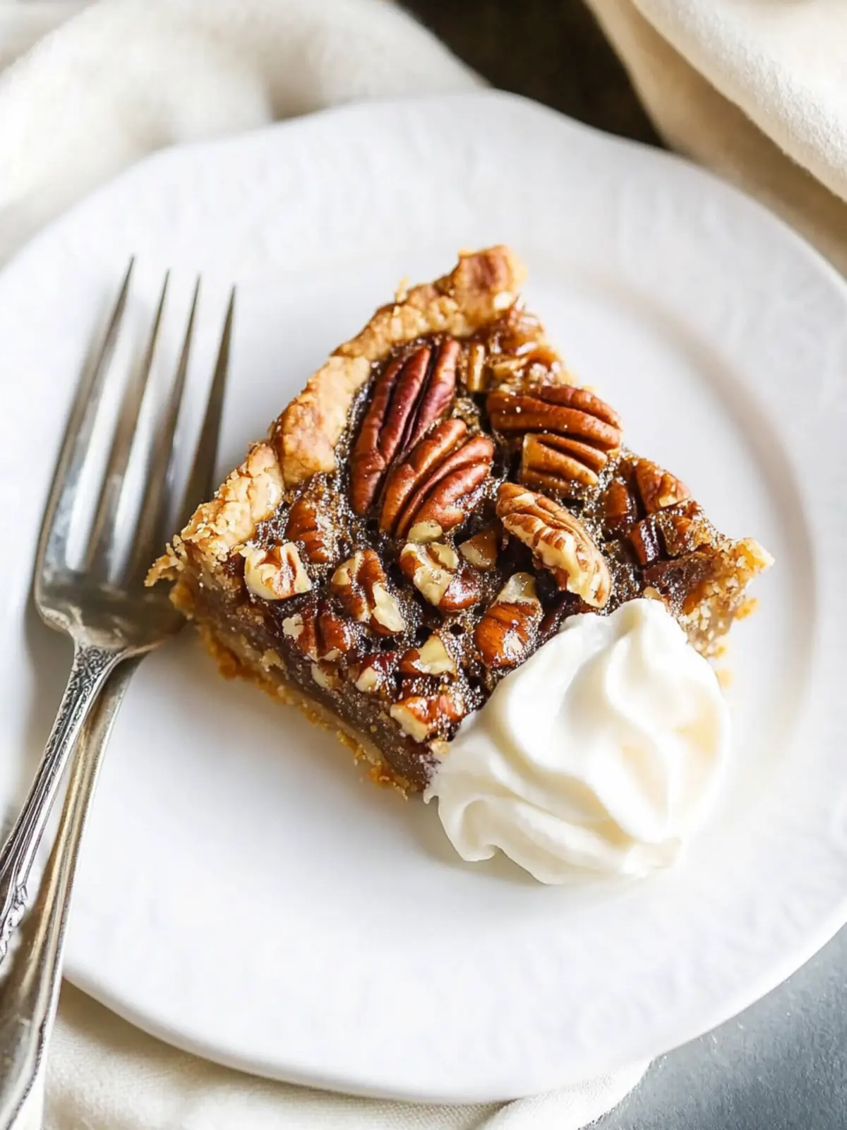 Transform Your Dessert Game: Pecan Pie Bars With an Easy Press-in Crust and No Corn Syrup 3 Pecan Pie Bars With an Easy Press-in Crust and No Corn Syrup!