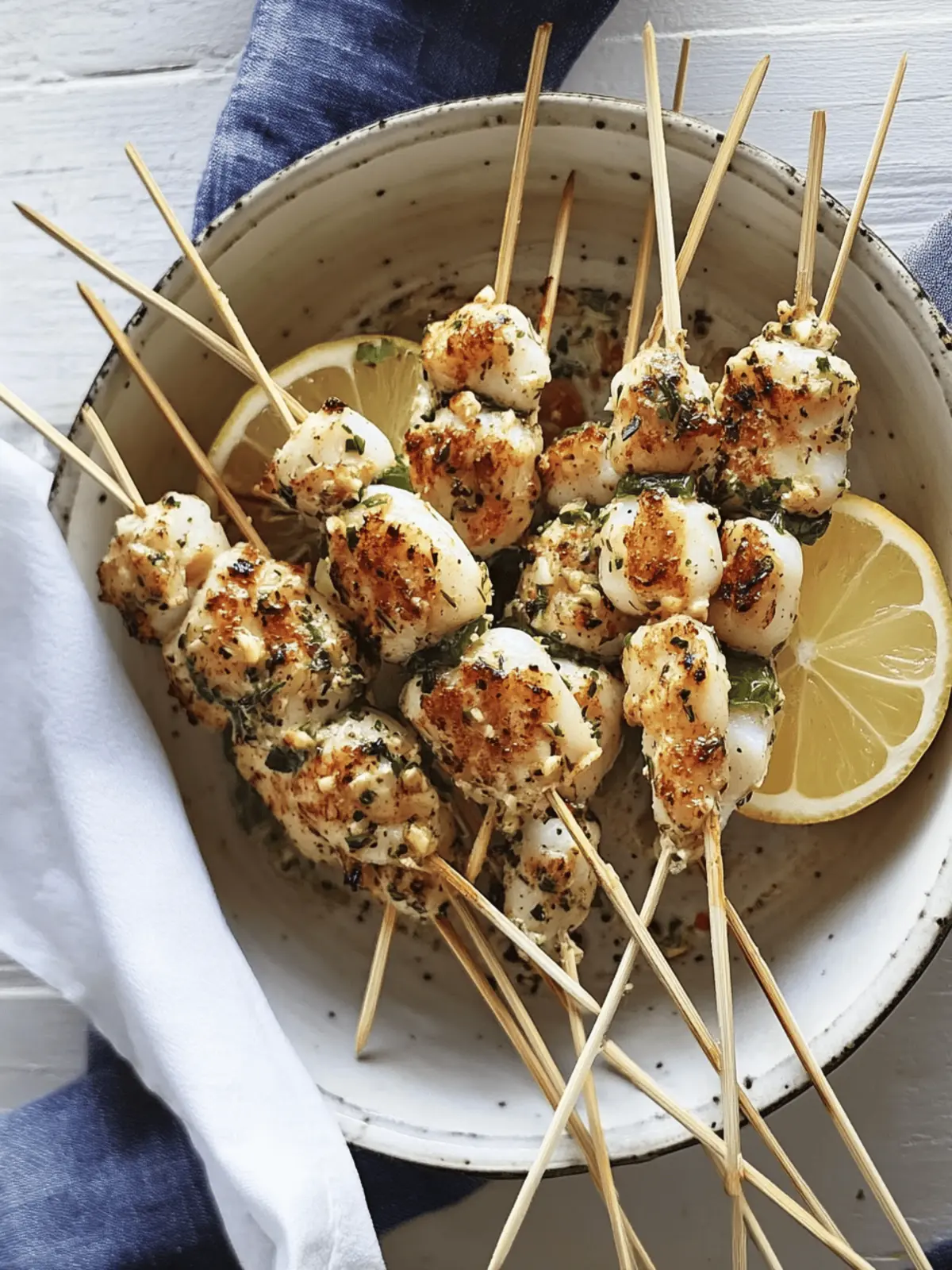 Delicious Rosemary, Basil & Garlic Cuttlefish Skewers to Impress 4 Rosemary, basil & garlic cuttlefish skewers