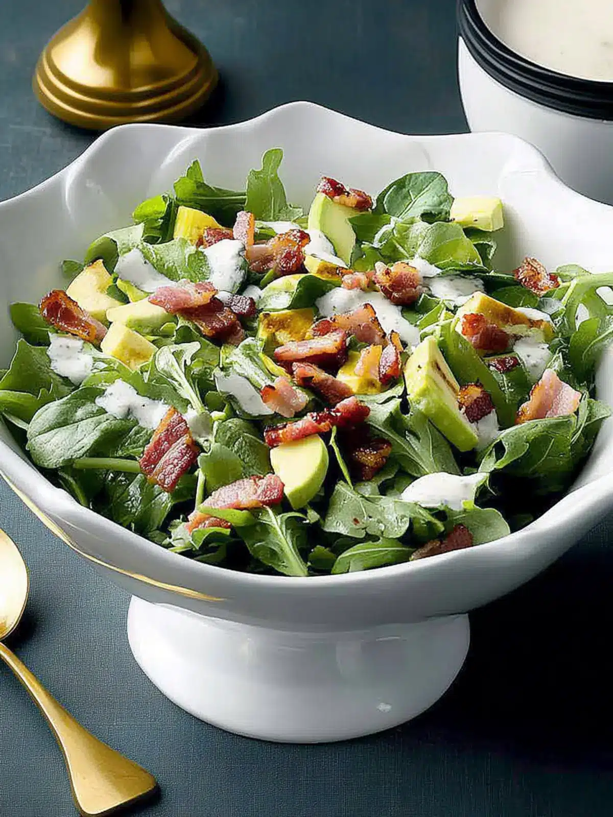 Greens with Hot Bacon Dressing
