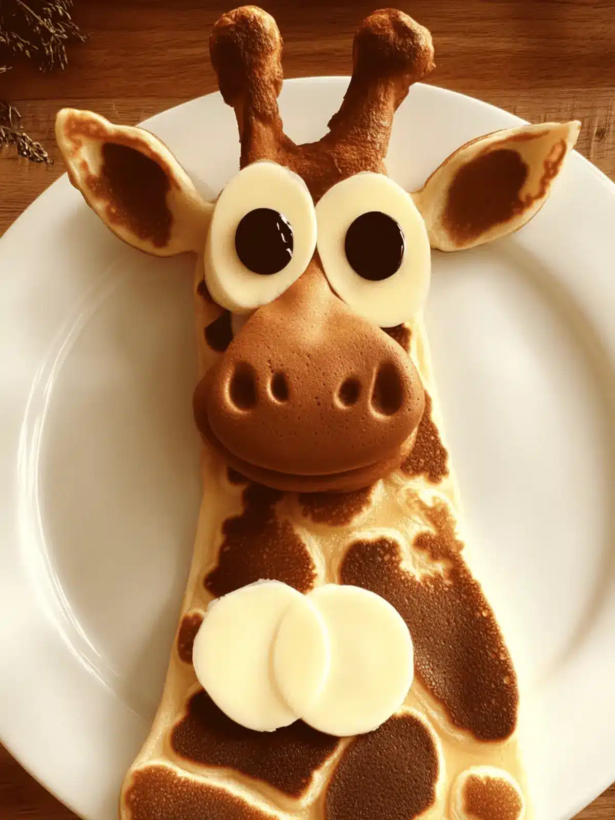 Pancake Giraffe Food Art