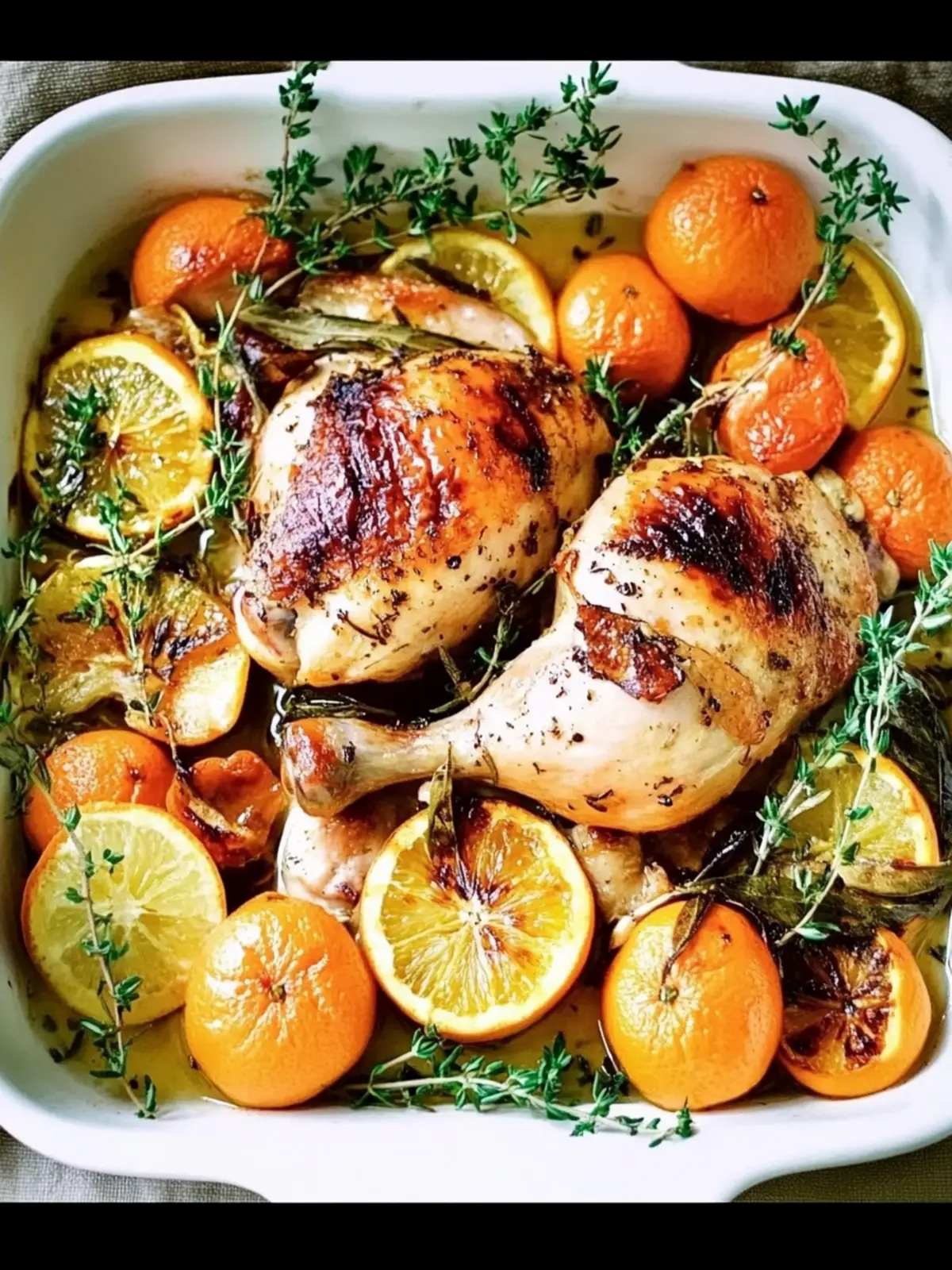 Roasted Chicken with Clementines