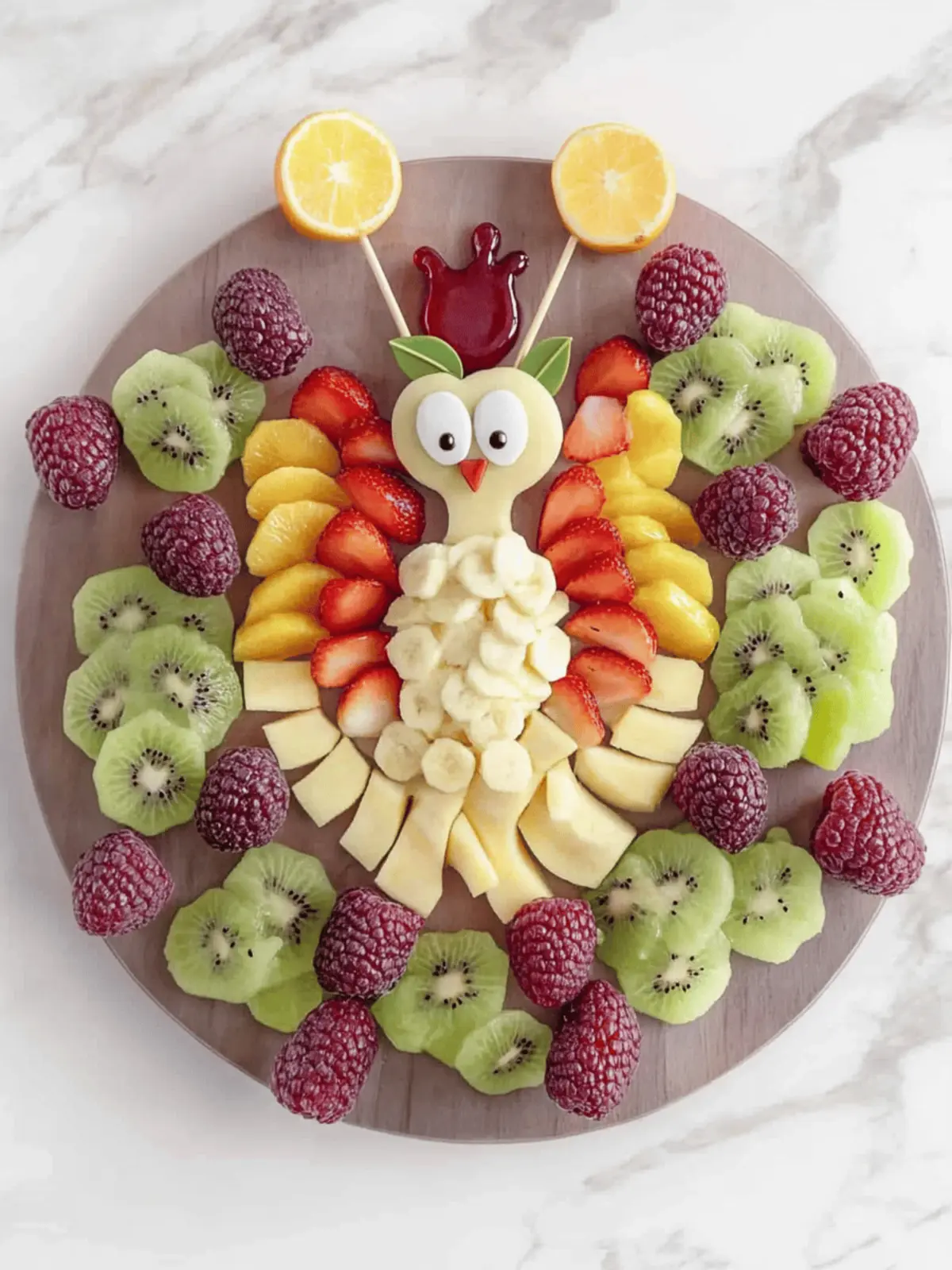 This Turkey Fruit Board Is a Fun Thanksgiving Food For Kids!