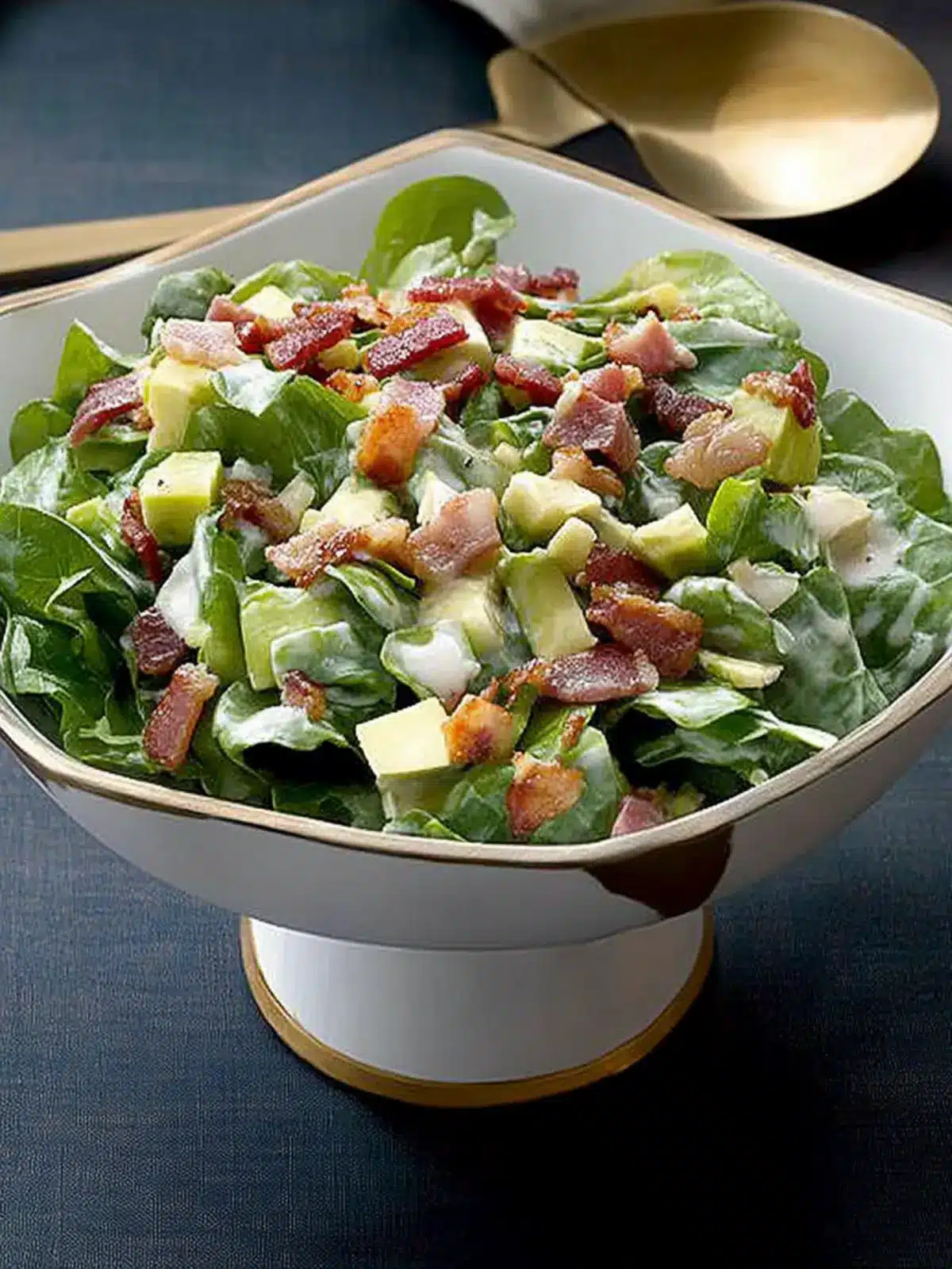 Greens with Hot Bacon Dressing