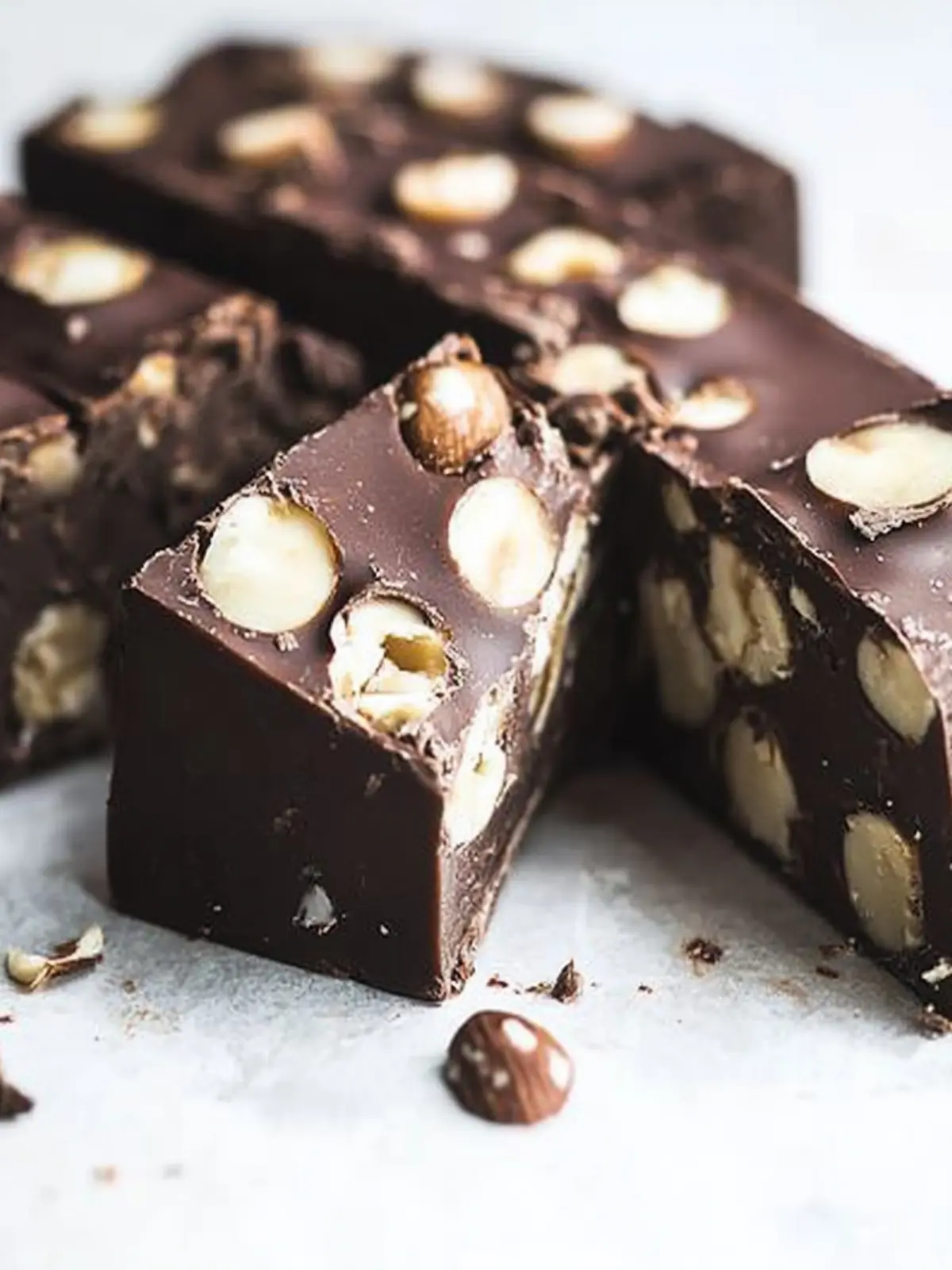 Chocolate Hazelnut Torrone ~ 3 ingredients!