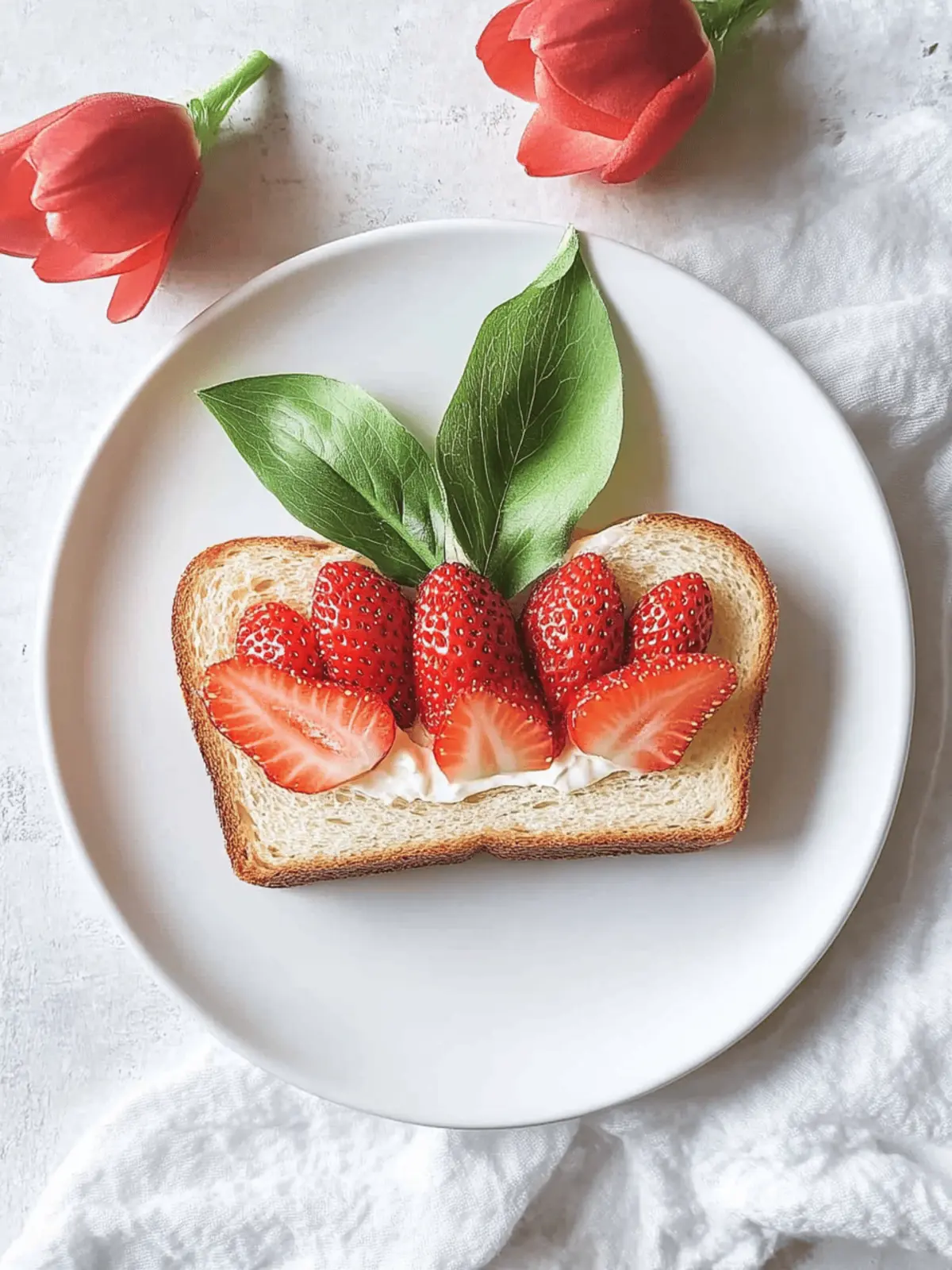 Tulip Strawberry Toast
