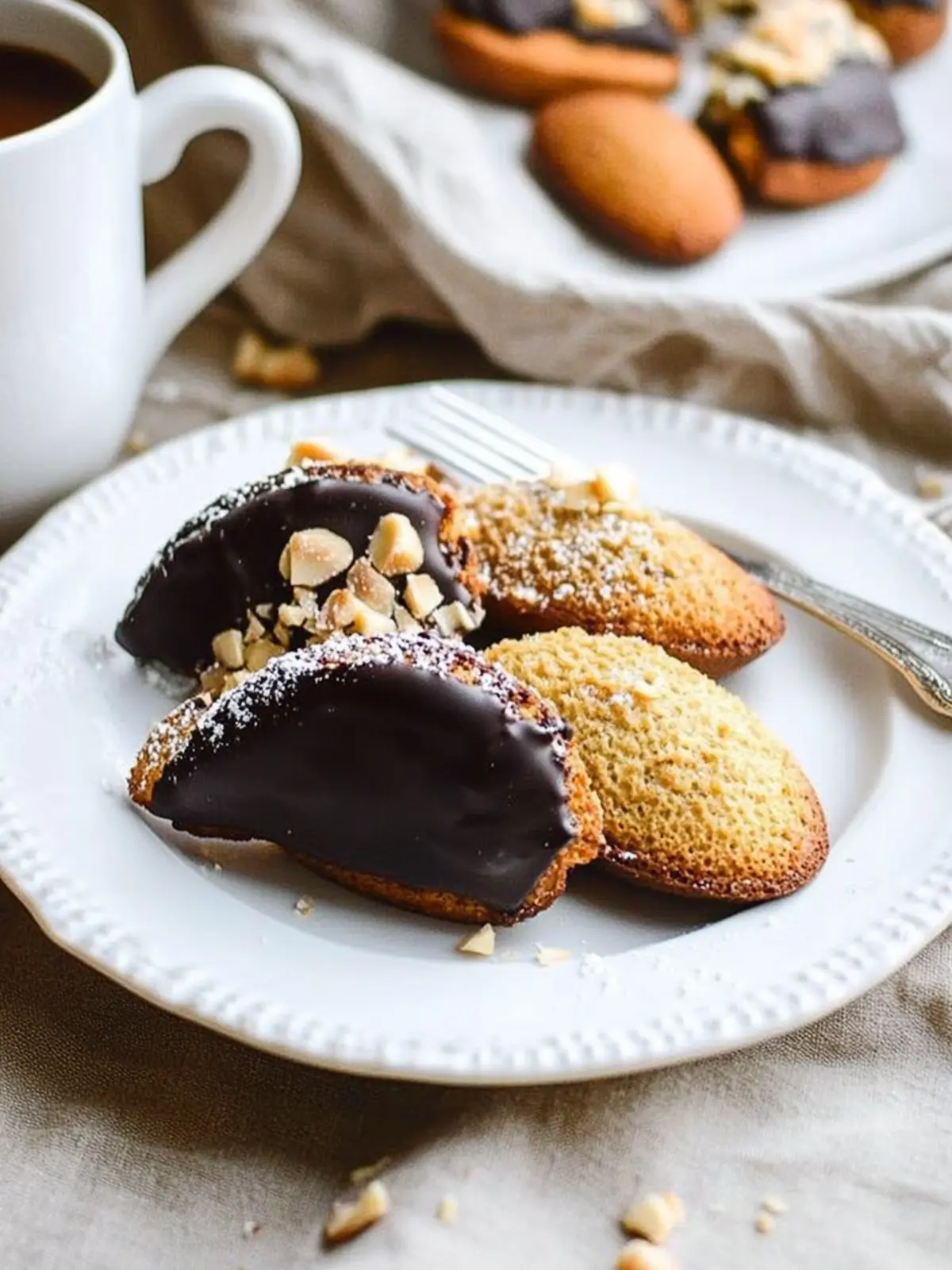Chocolate Hazelnut Madeleine
