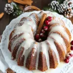 Gingerbread Bundt Cake With Vanilla Glaze