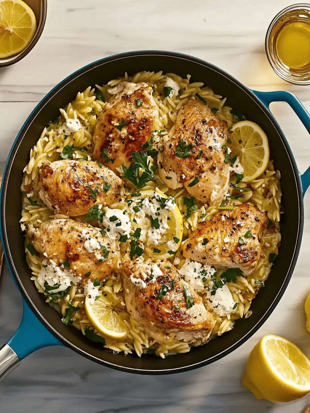 One-Pan Lemon Chicken & Orzo: Effortless Comfort Food Delight 5 One-Pan Lemon Chicken & Orzo