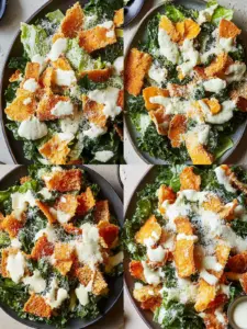 Harvest Caesar Salad with Crispy Frico Squash Croutons 6 Harvest Caesar Salad