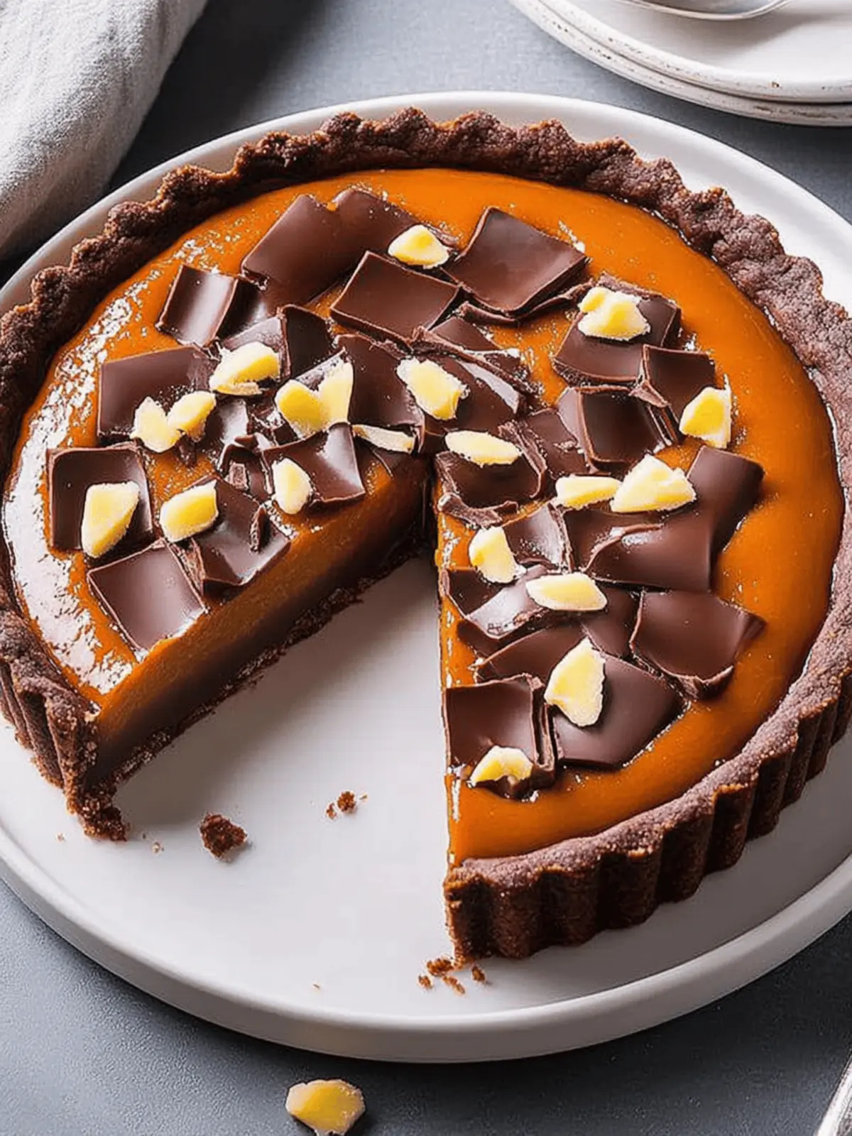 Decadent Chocolate Pumpkin Tart That Will Wow Your Guests 2 Chocolate Pumpkin Tart