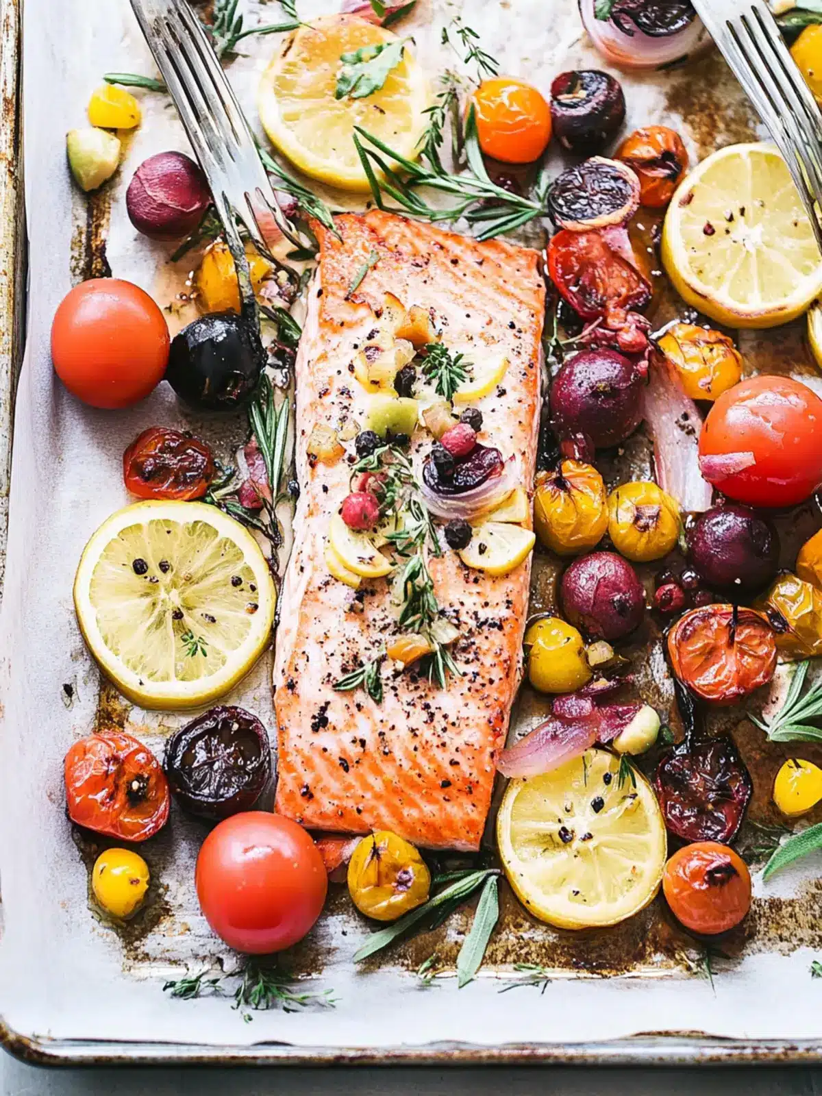 Mediterranean Sheet Pan Salmon