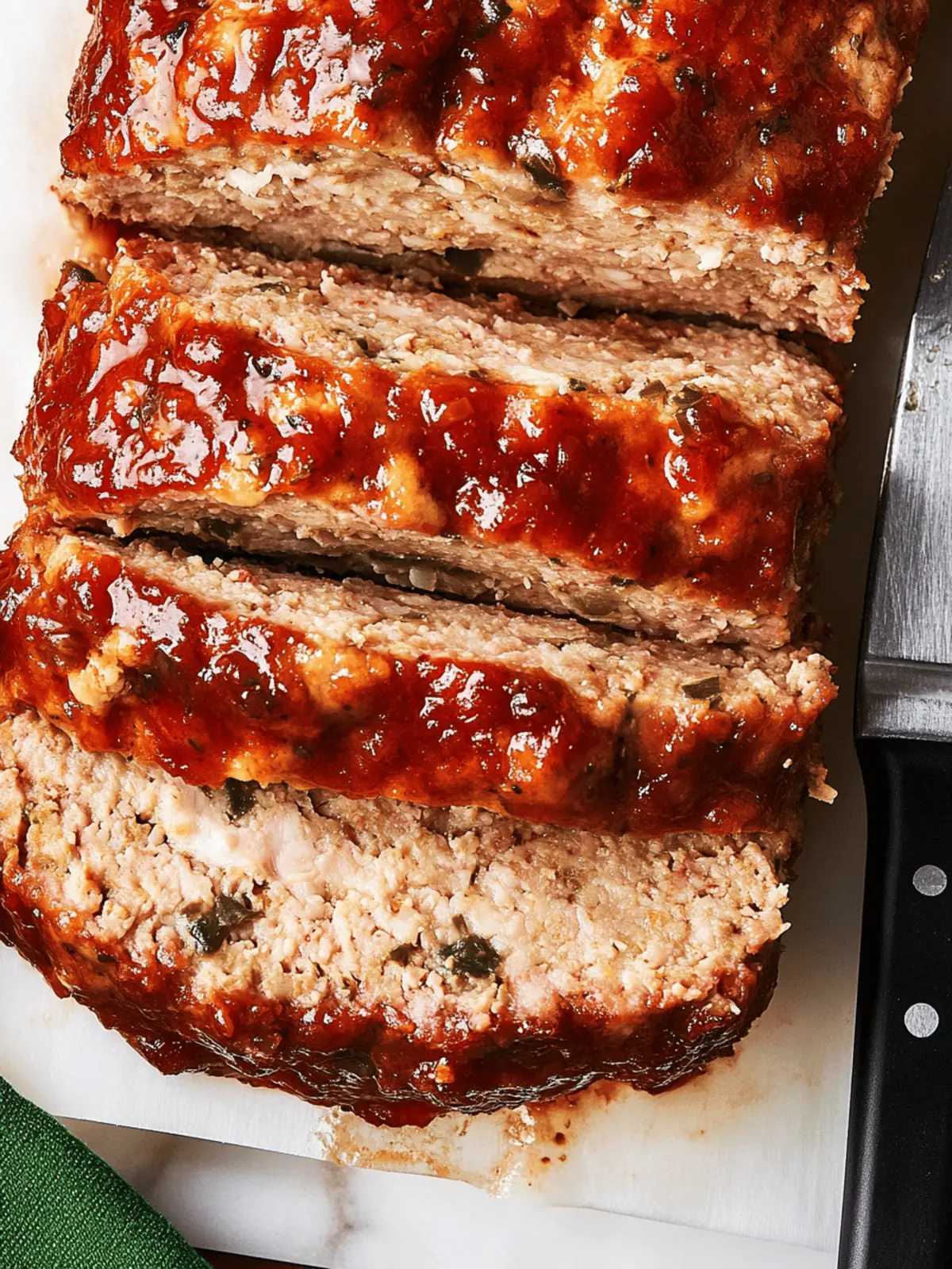 Deliciously Moist Turkey Meatloaf with Easy Two-Ingredient Glaze 2 Turkey Meatloaf