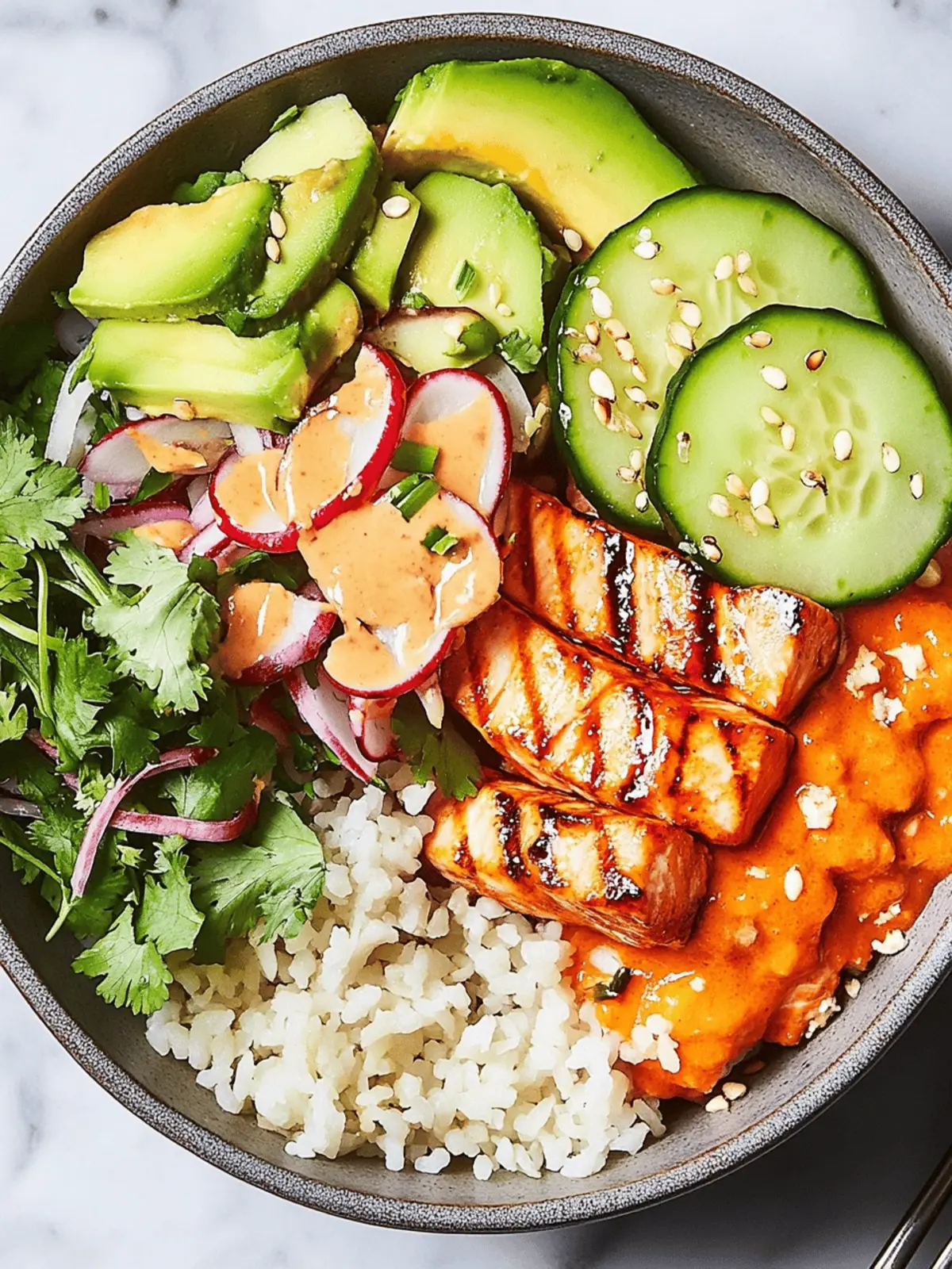 Spicy Salmon Bowls