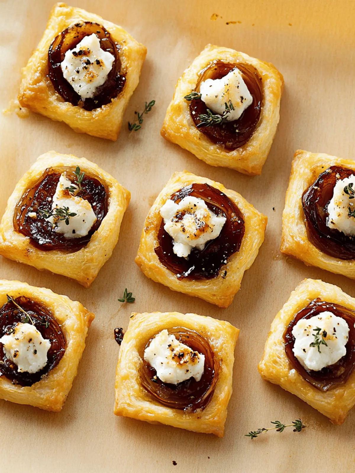 Caramelized Onion & Goat Cheese Bites