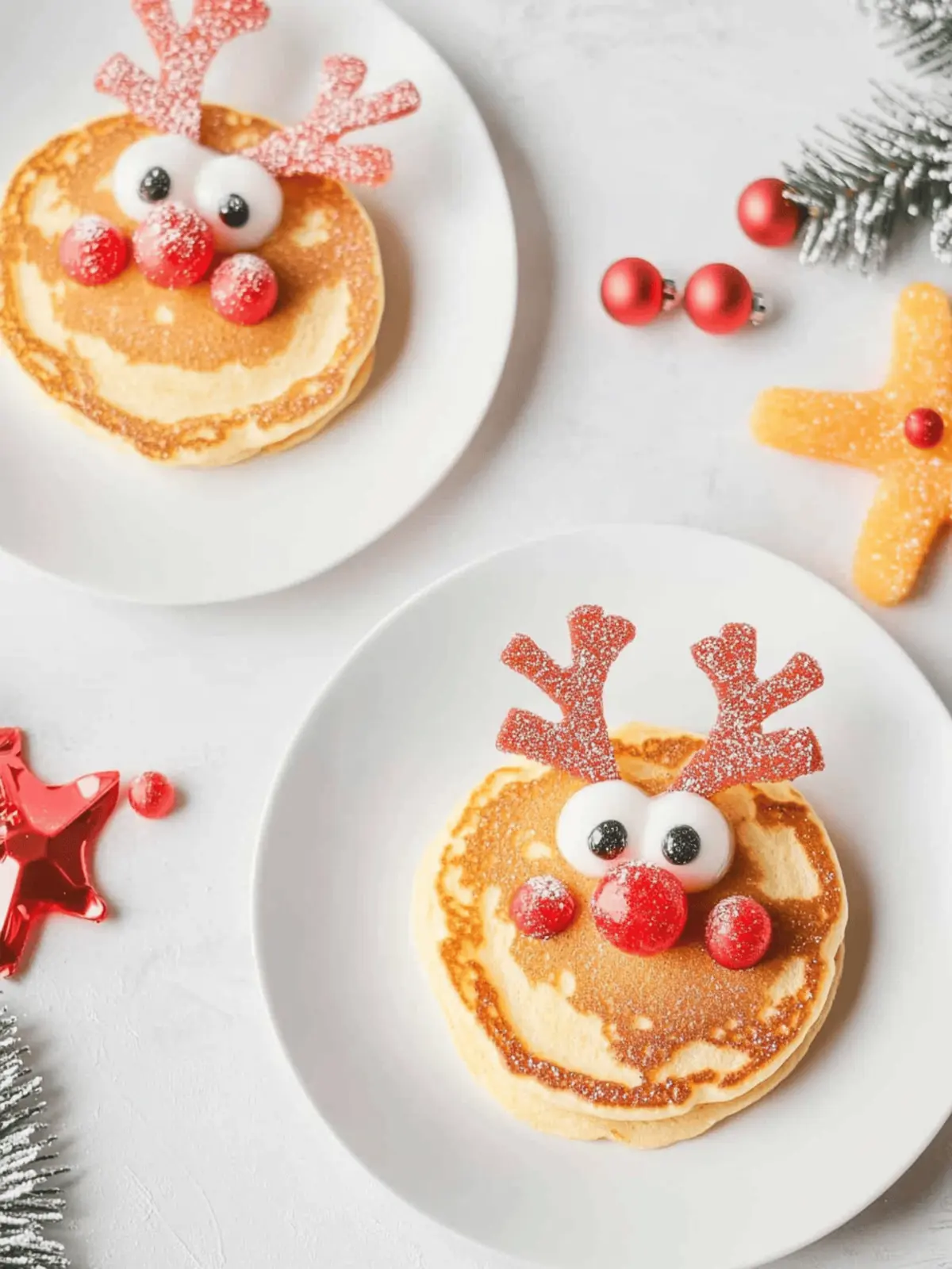 Rudolph Reindeer Christmas Pancakes