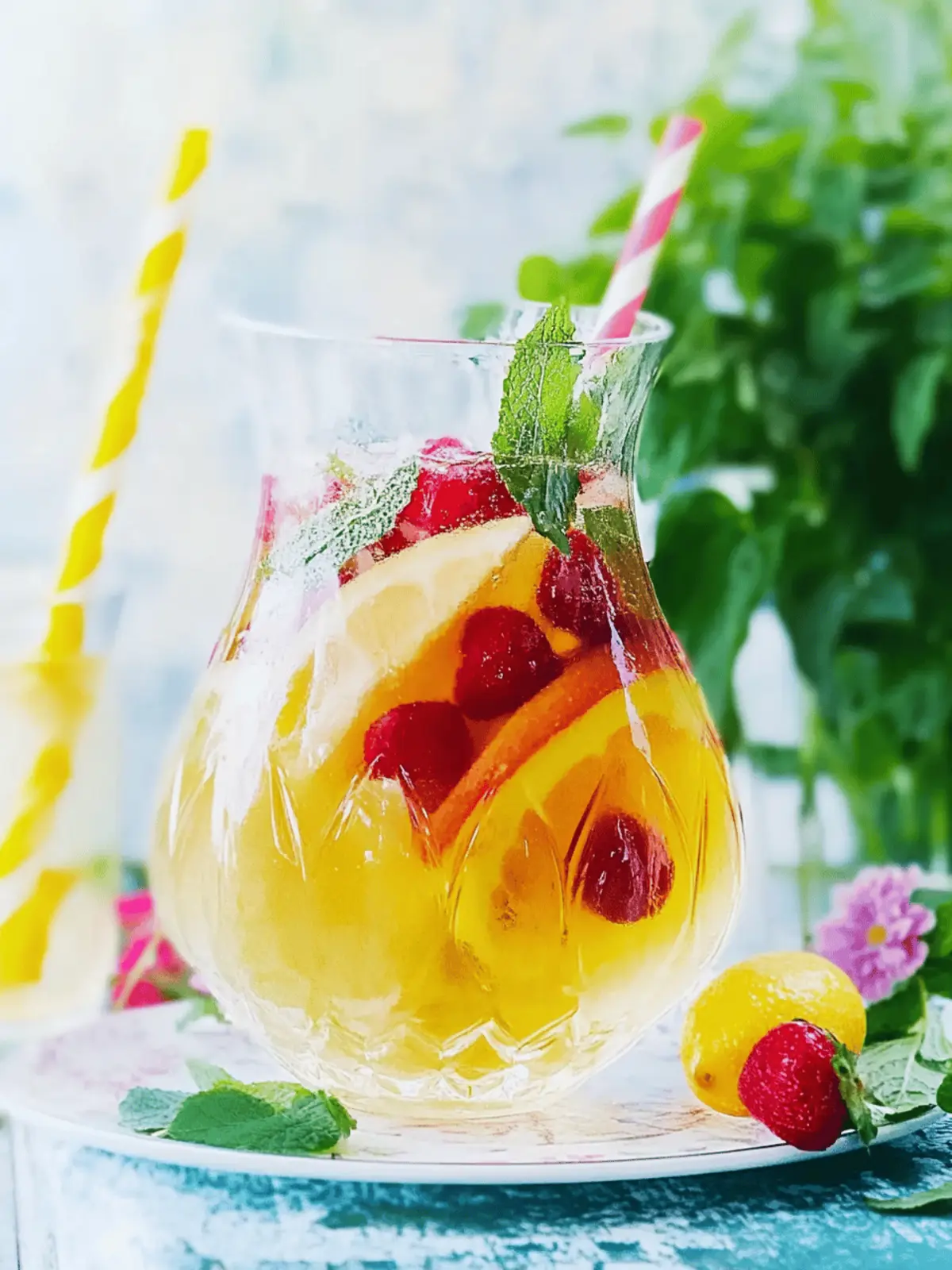 White summer sangria