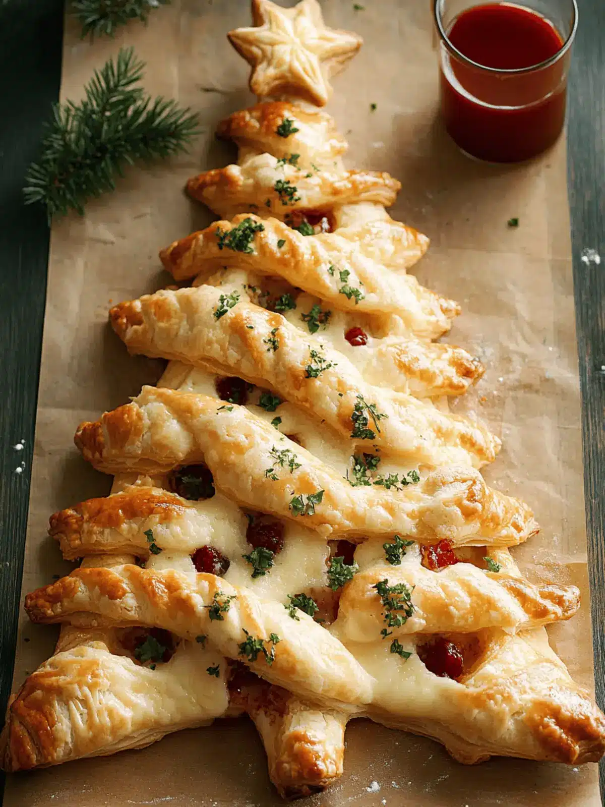 Melt-in-Your-Mouth Cheese Puff Pastry Christmas Tree Delight 5 Cheese Puff Pastry Christmas Tree