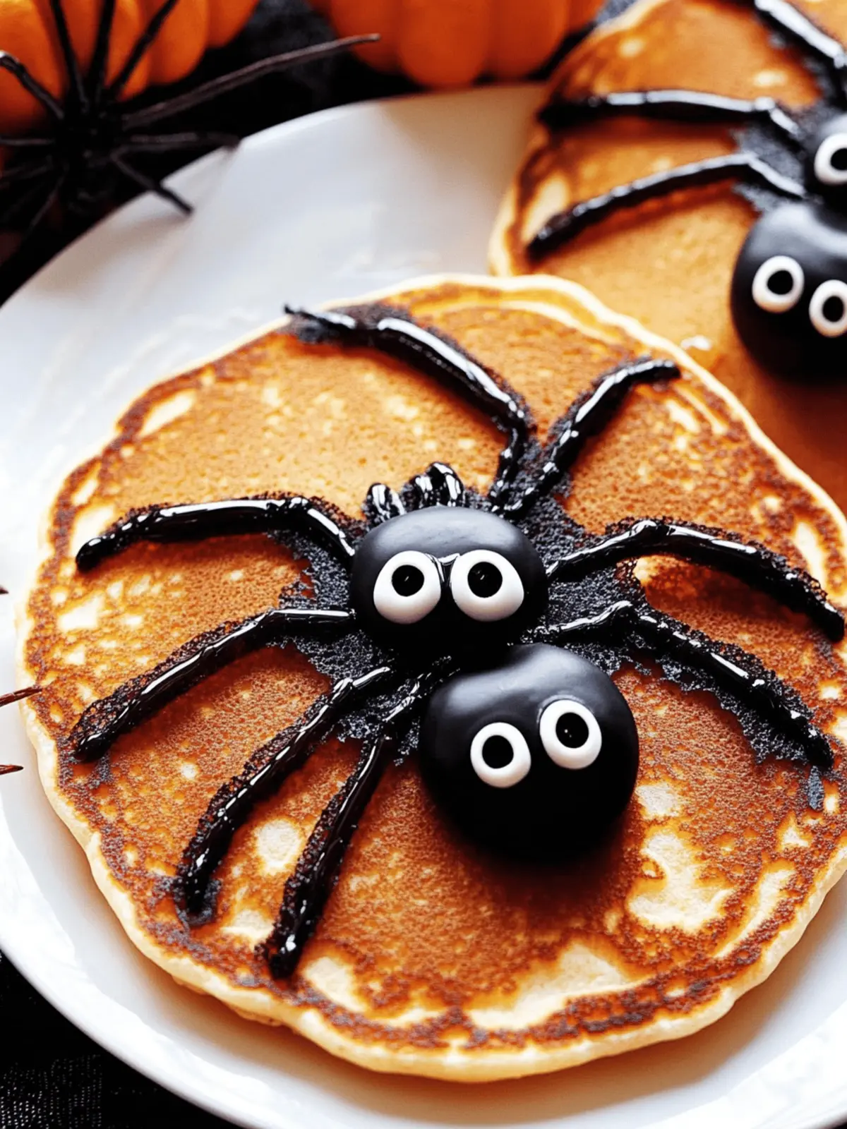 Easy Spider Pancakes – Adorable Halloween Breakfast Delight 3 Easy Spider Pancakes – Cute Halloween Breakfast Idea