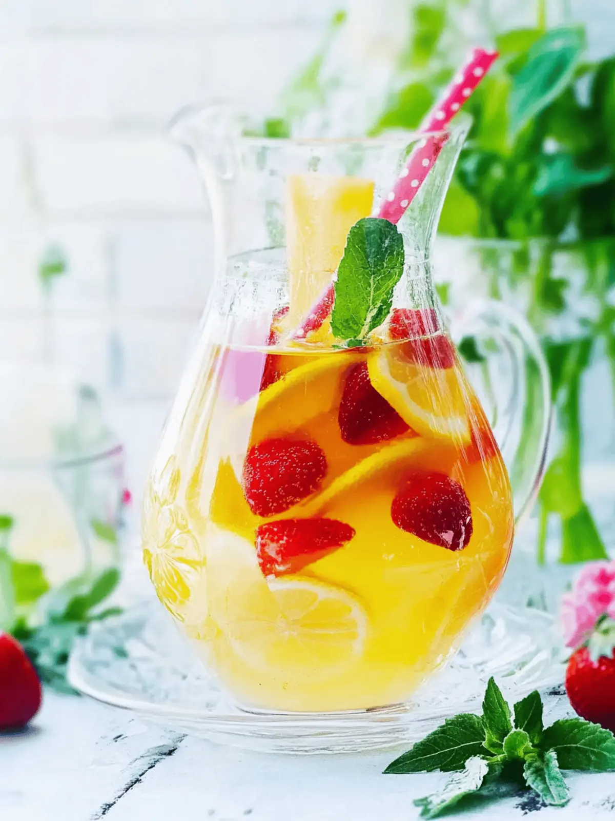 White summer sangria