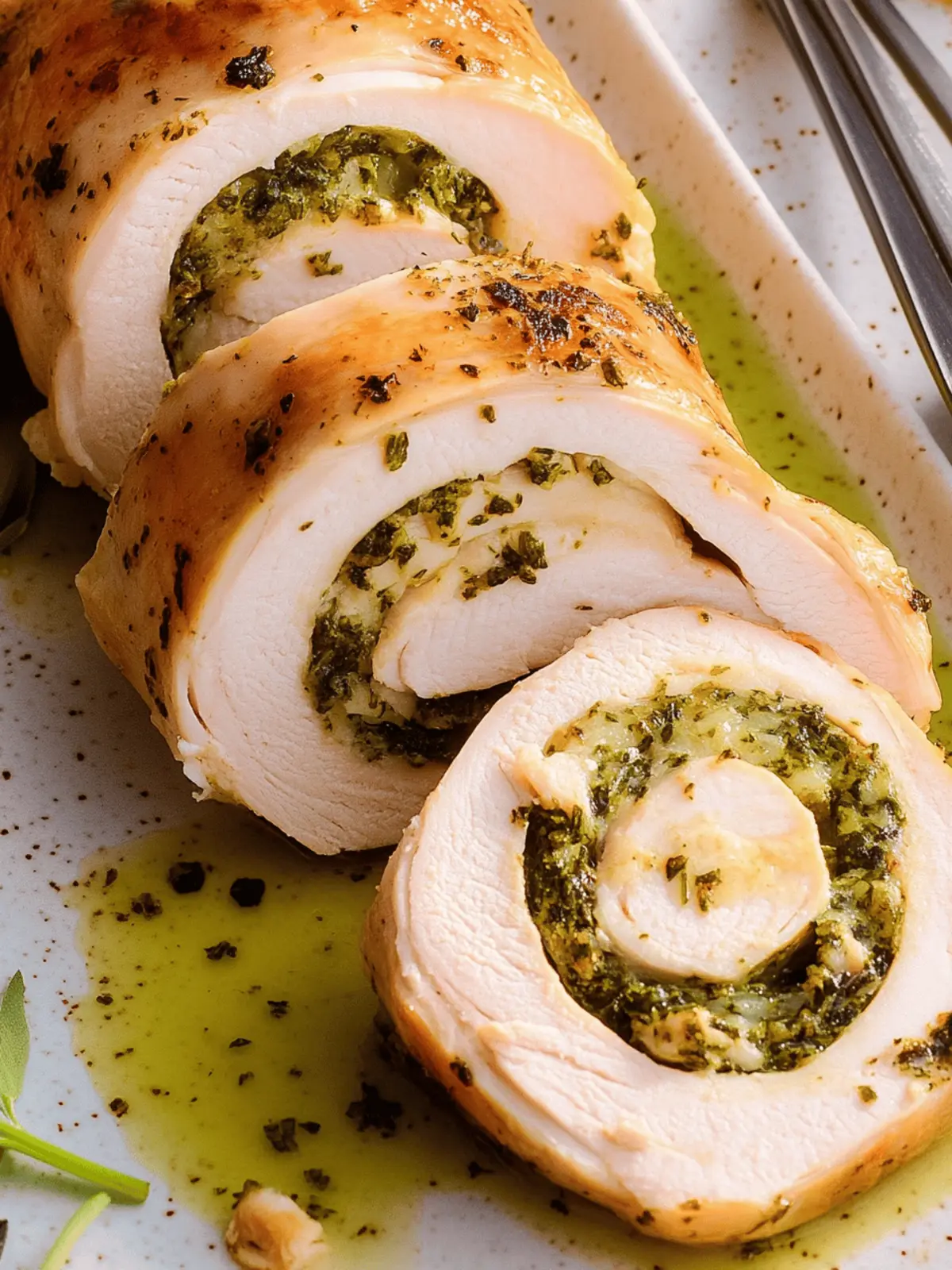 Garlic & Herb Turkey Roulade: A Showstopper for Your Feast 5 Garlic & Herb Turkey Roulade