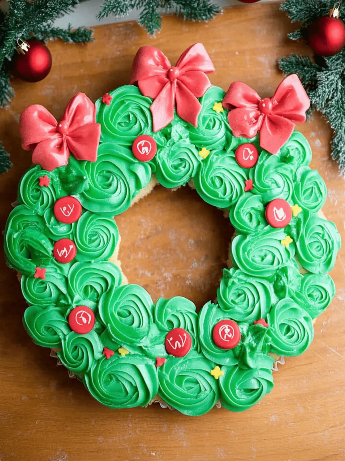 Deliciously Fun Festive Wreath Cupcakes for Holiday Cheer 3 Festive Wreath Cupcakes