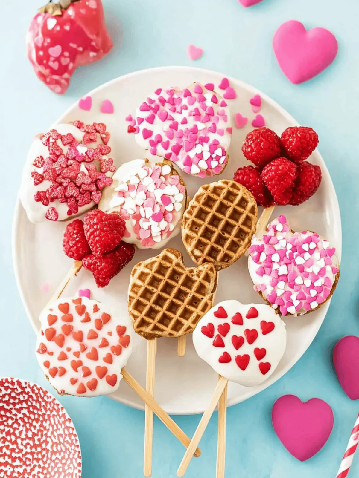 These Cute Valentine Waffle Pops Make The Sweetest Treat
