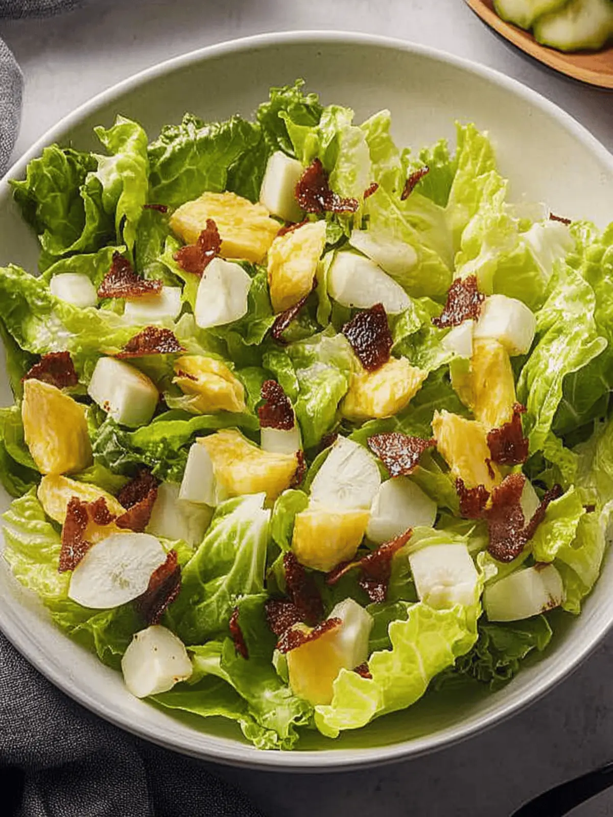 Warm Wilted Lettuce Salad with Bacon Dressing Delight 3 Wilted Lettuce Salad