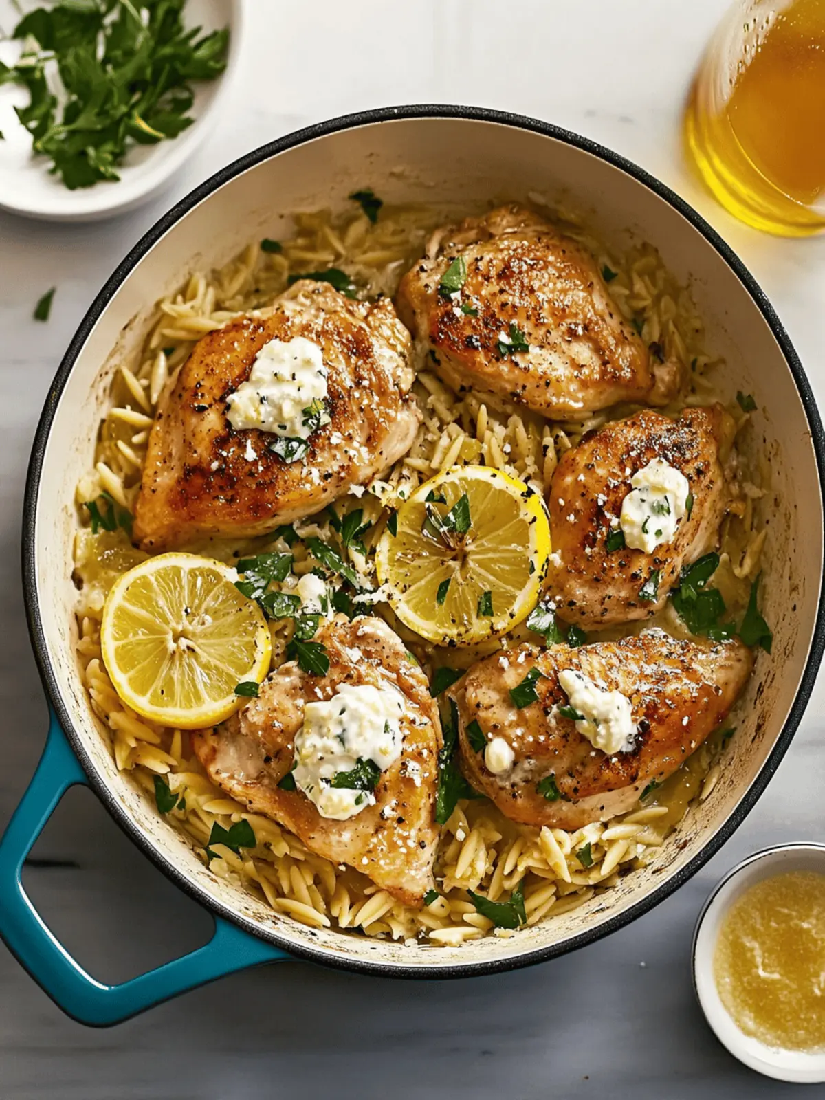 One-Pan Lemon Chicken & Orzo: Effortless Comfort Food Delight 2 One-Pan Lemon Chicken & Orzo