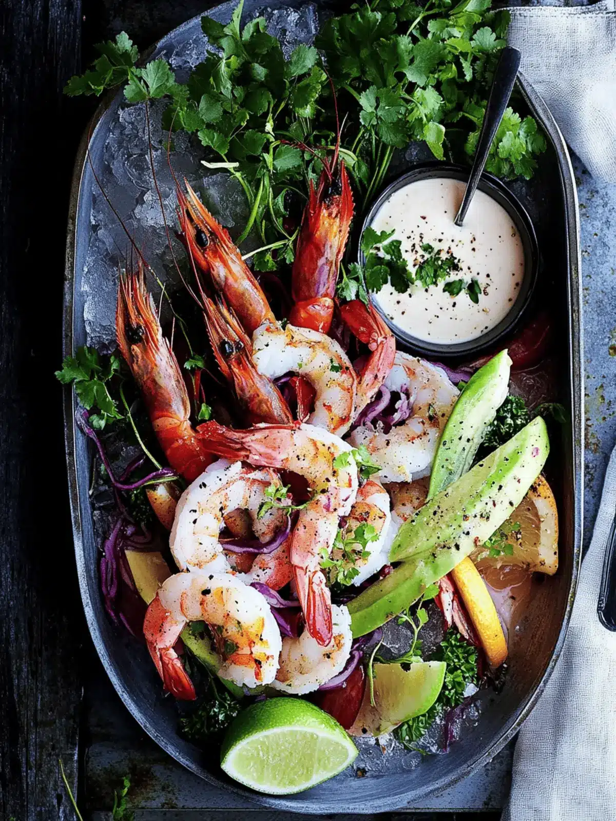 Prawn cocktail platter