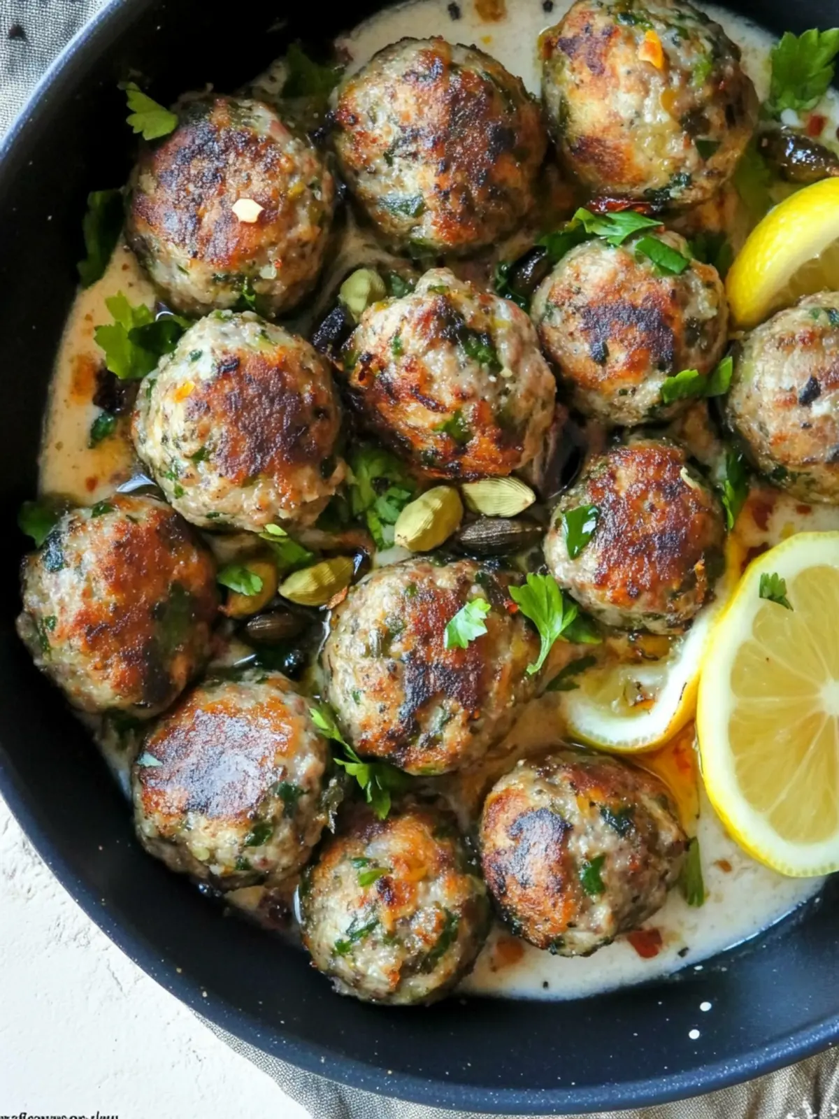 Zesty Moroccan Meatballs with Cardamom and Lemon Magic 3 Moroccan Meatballs with Cardamom and Lemon