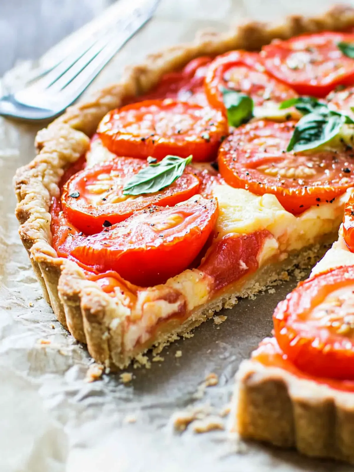 Savory Simple Tomato Tart with a Press-In Crust for Summer 4 Simple Tomato Tart with a Press-In Crust!