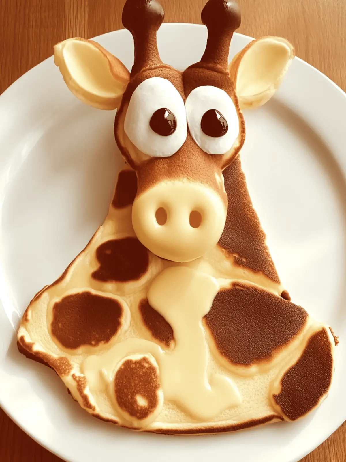 Pancake Giraffe Food Art