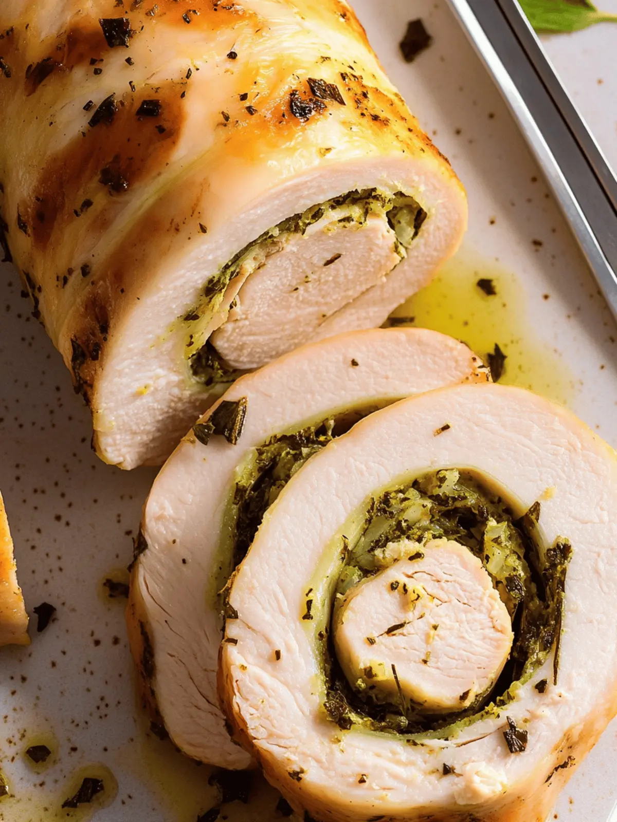Garlic & Herb Turkey Roulade: A Showstopper for Your Feast 4 Garlic & Herb Turkey Roulade