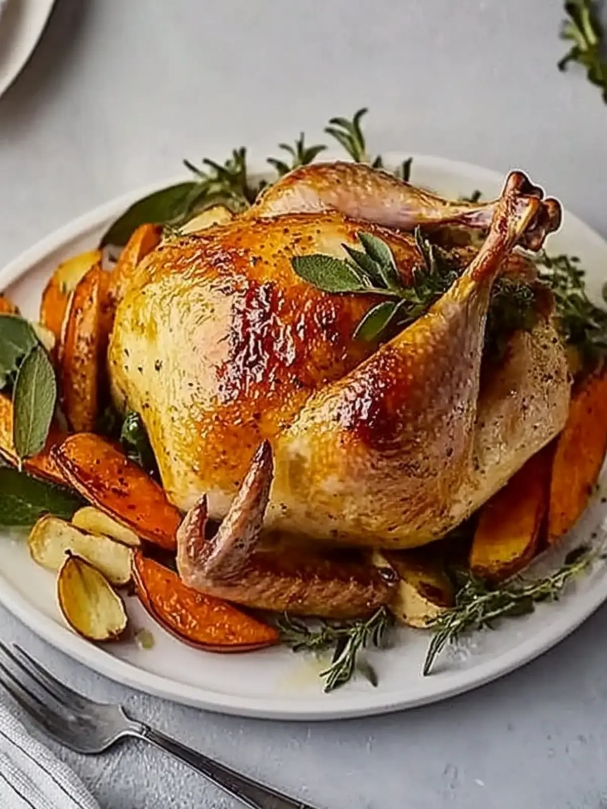 Healthy roast turkey crown