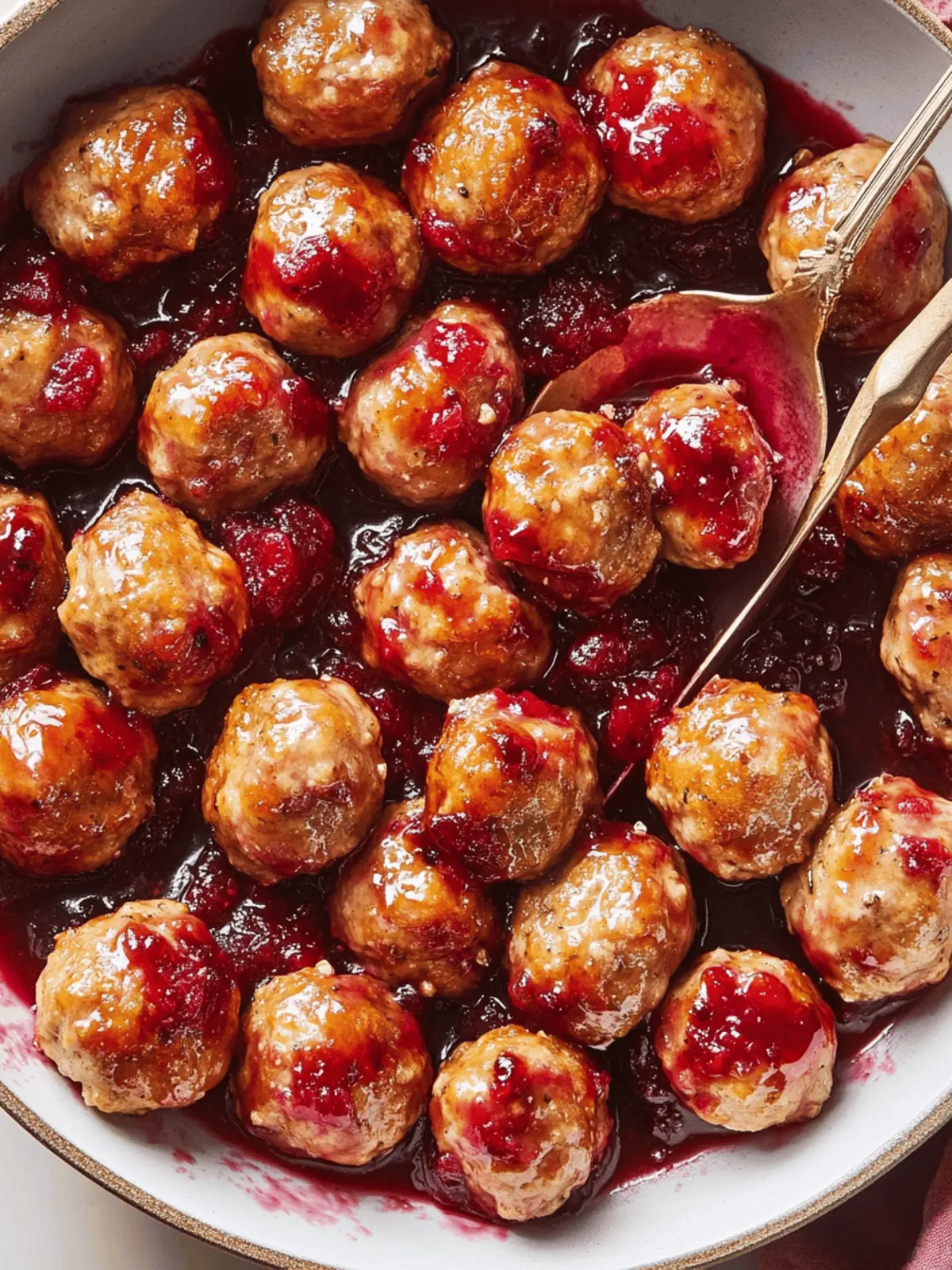 Savory Cranberry-Glazed Turkey Meatballs That's Pure Comfort 3 Cranberry-Glazed Turkey Meatballs