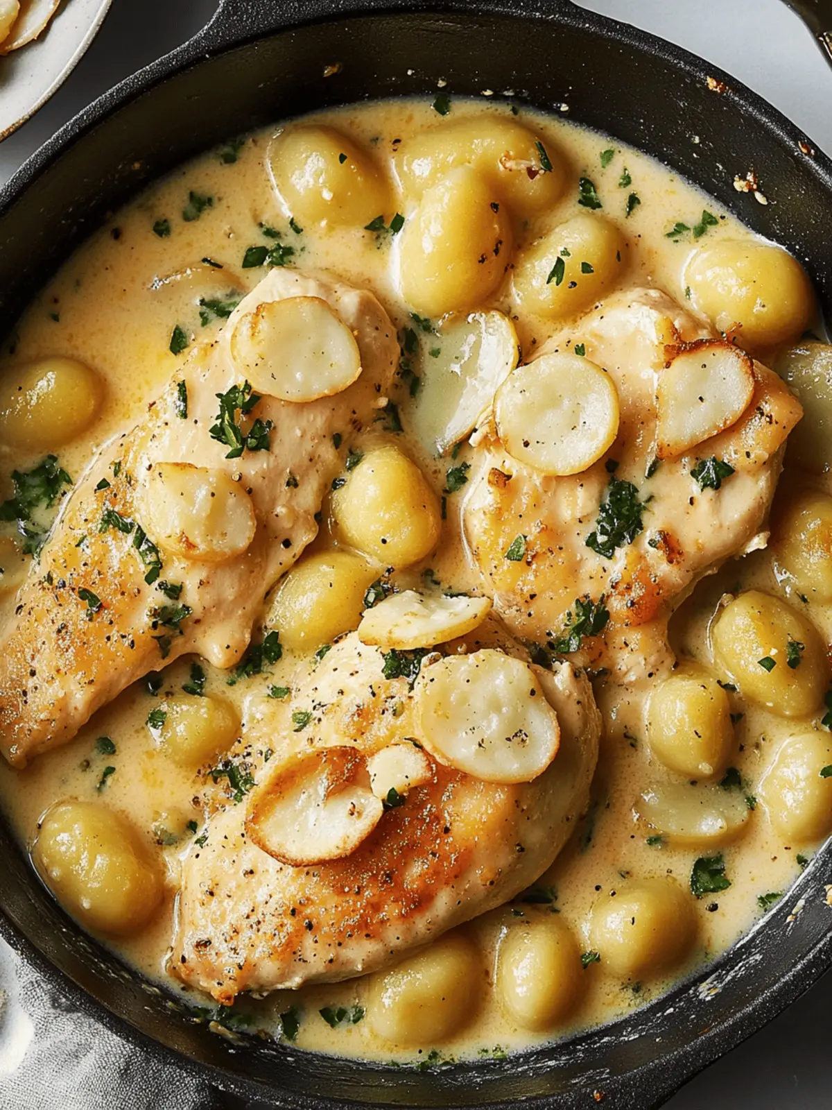 Creamy Chicken Piccata With Gnocchi: A Comforting Italian Delight 2 Creamy Chicken Piccata With Gnocchi